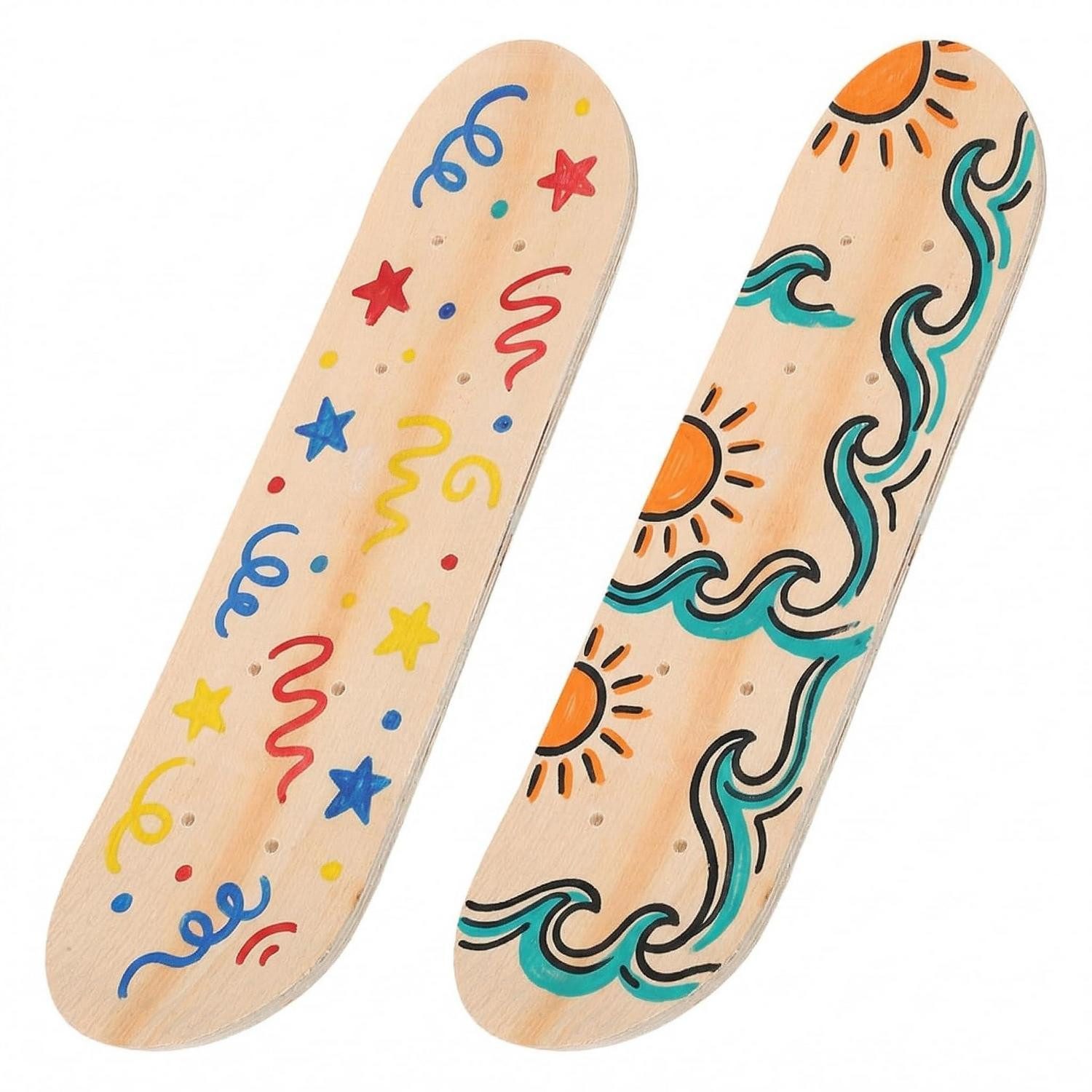 LuxusKollektion Skateboard Blanko Skateboard Deck Holz DIY 2er Set (2-St)