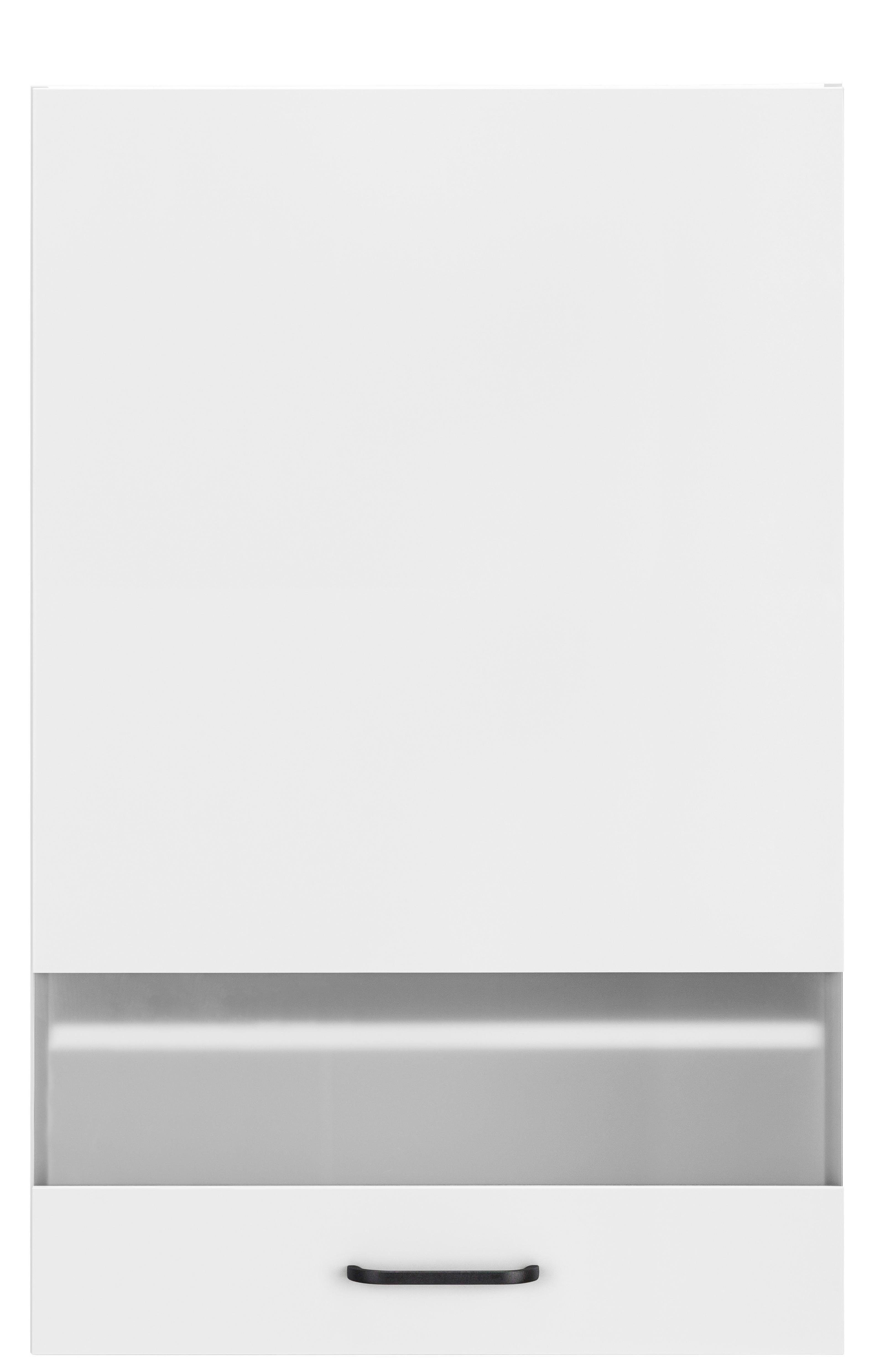 OPTIFIT Glashängeschrank Elga mit Soft-Close-Funktion | cm 50 und weiß/weiß Breite weiß Metallgriff