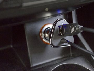 EUFAB EUFAB USB Ladeadapter mit Kabel und Ladeeinheit Akku-Ladestation