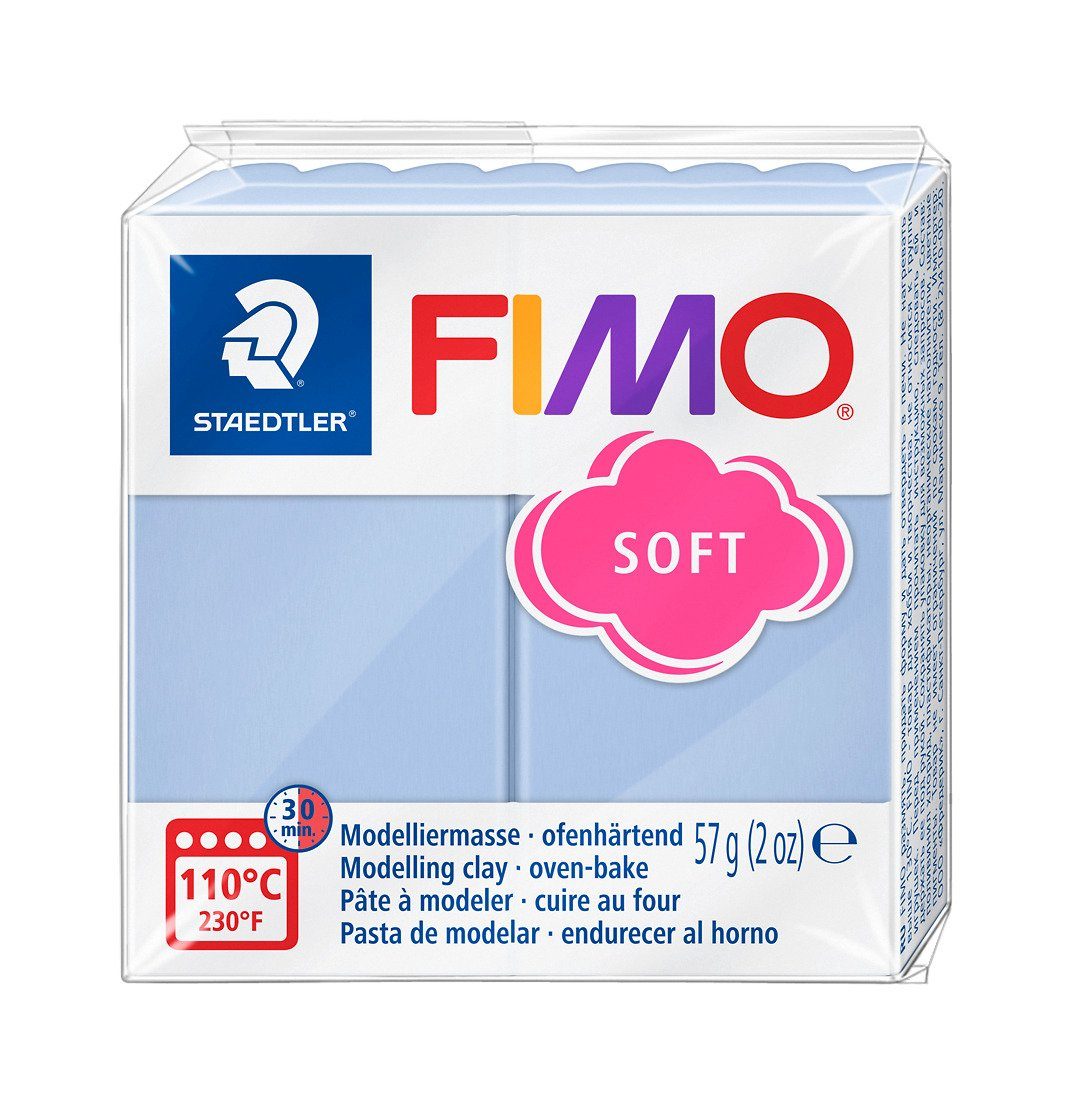 FIMO Modelliermasse soft Basisfarben, 57 Breeze Blue g