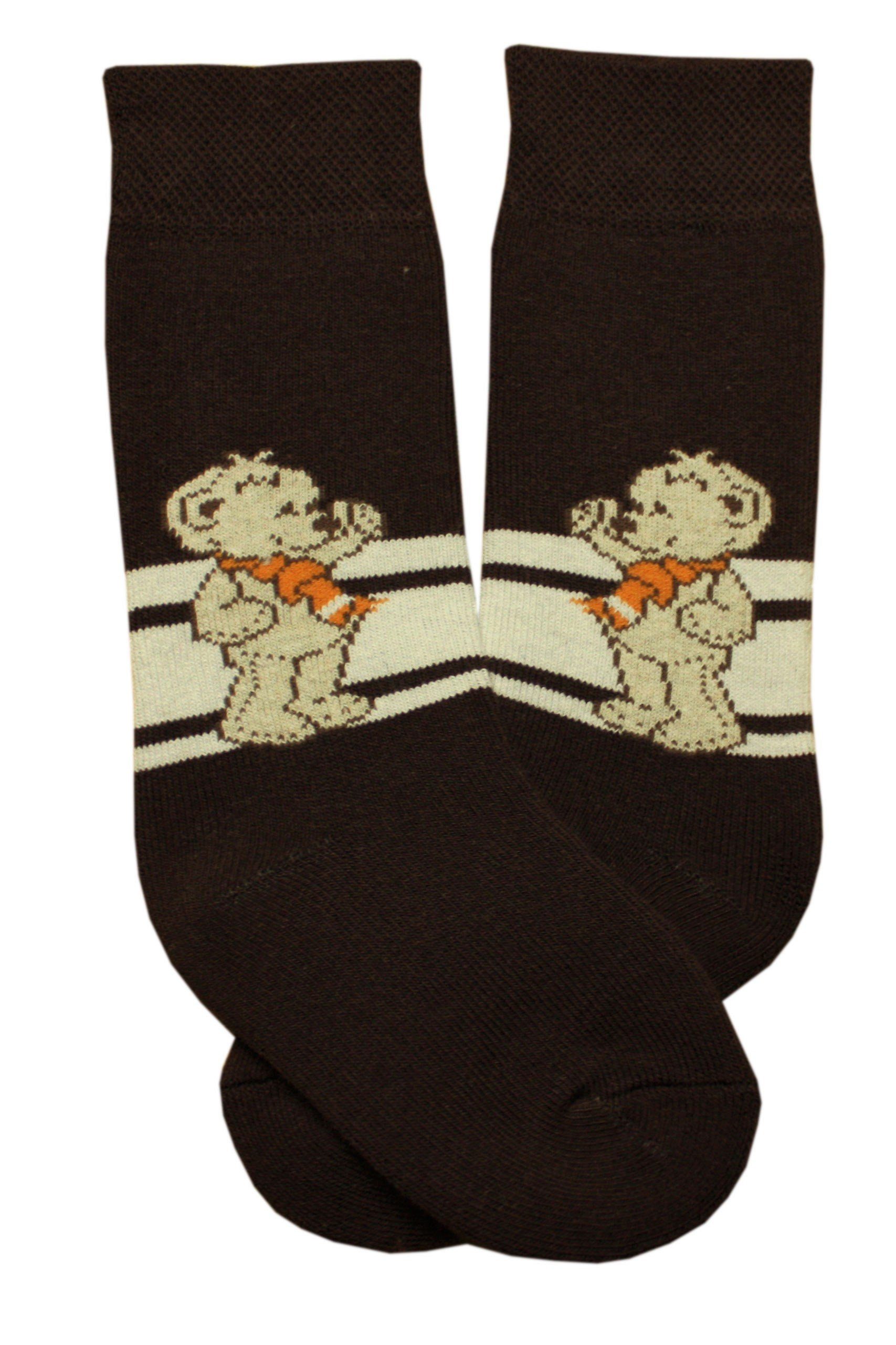 WERI SPEZIALS Strumpfhersteller GmbH Kniestrümpfe Kinder Plüsch Kniestrümpfe Thermo Voll Frottee >>Teddy<< Baumwolle