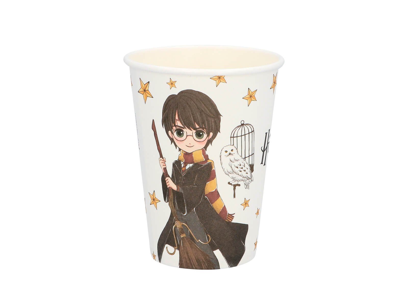Festivalartikel Einwegbecher Harry Potter Set 8 Einwegbecher Pappbecher 255 ml