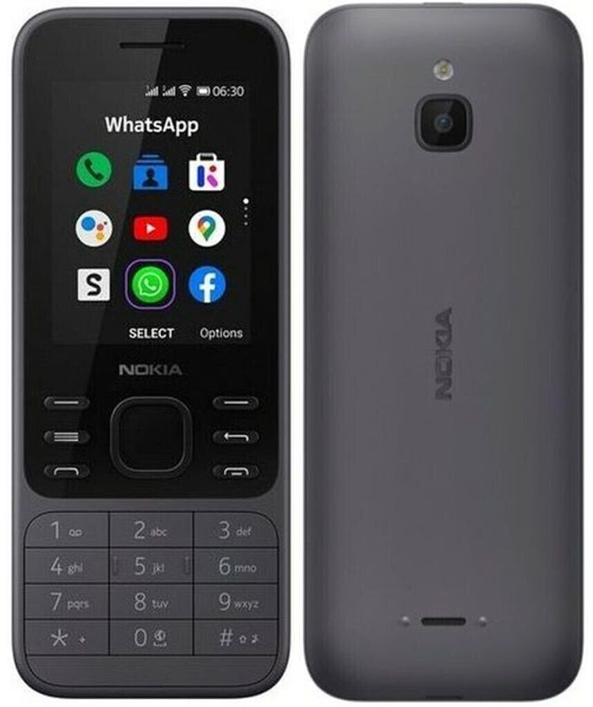 Kamera) Speicherplatz, GB 6300 SIM - 2 cm/2 Nokia 2 Dual Mobiltelefon Handy MP Zoll, (5,08 Tasten Nokia Black 2G