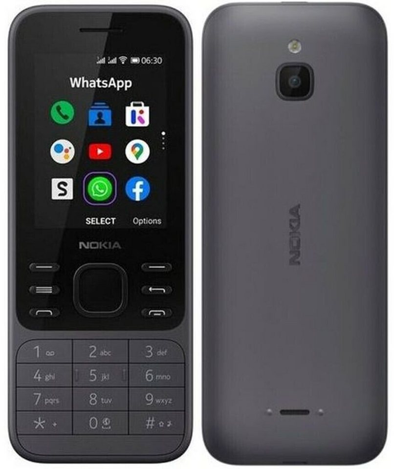 Nokia Nokia 6300 2G Dual SIM Mobiltelefon Tasten - Black Handy (5,08 cm/2  Zoll, 2 GB Speicherplatz, 2 MP Kamera)