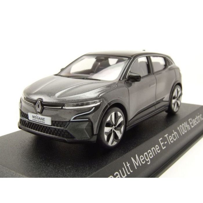 Norev Modellauto Renault Megane E-Tech 100% Electric 2022 grau schwarz Modellauto 1:43 Maßstab 1:43