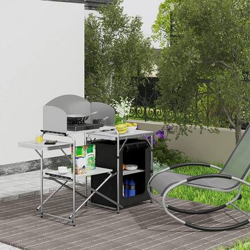 Woltu Campingtisch, faltbar tragbar inkl.Tragetasche mit Aluminiumgestell