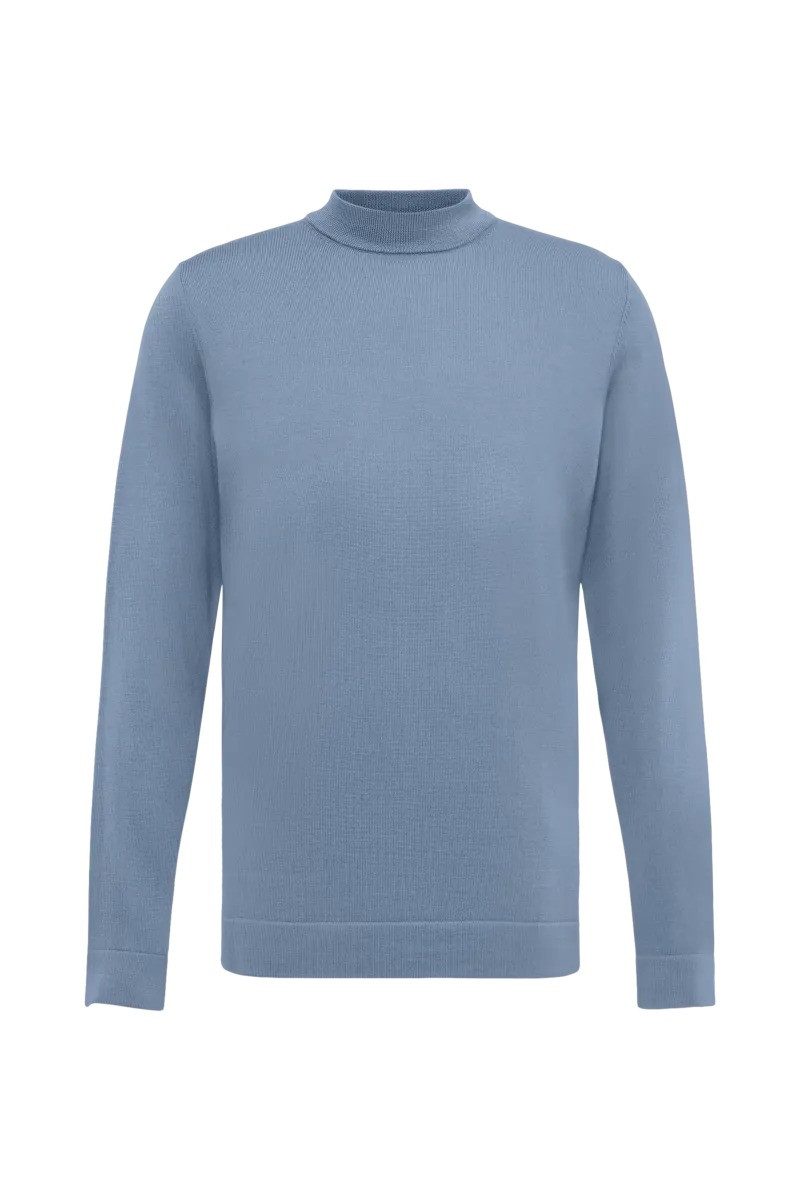 Strickpullover Blaue Rollkragenpullover Rollkragenpullover Pullover