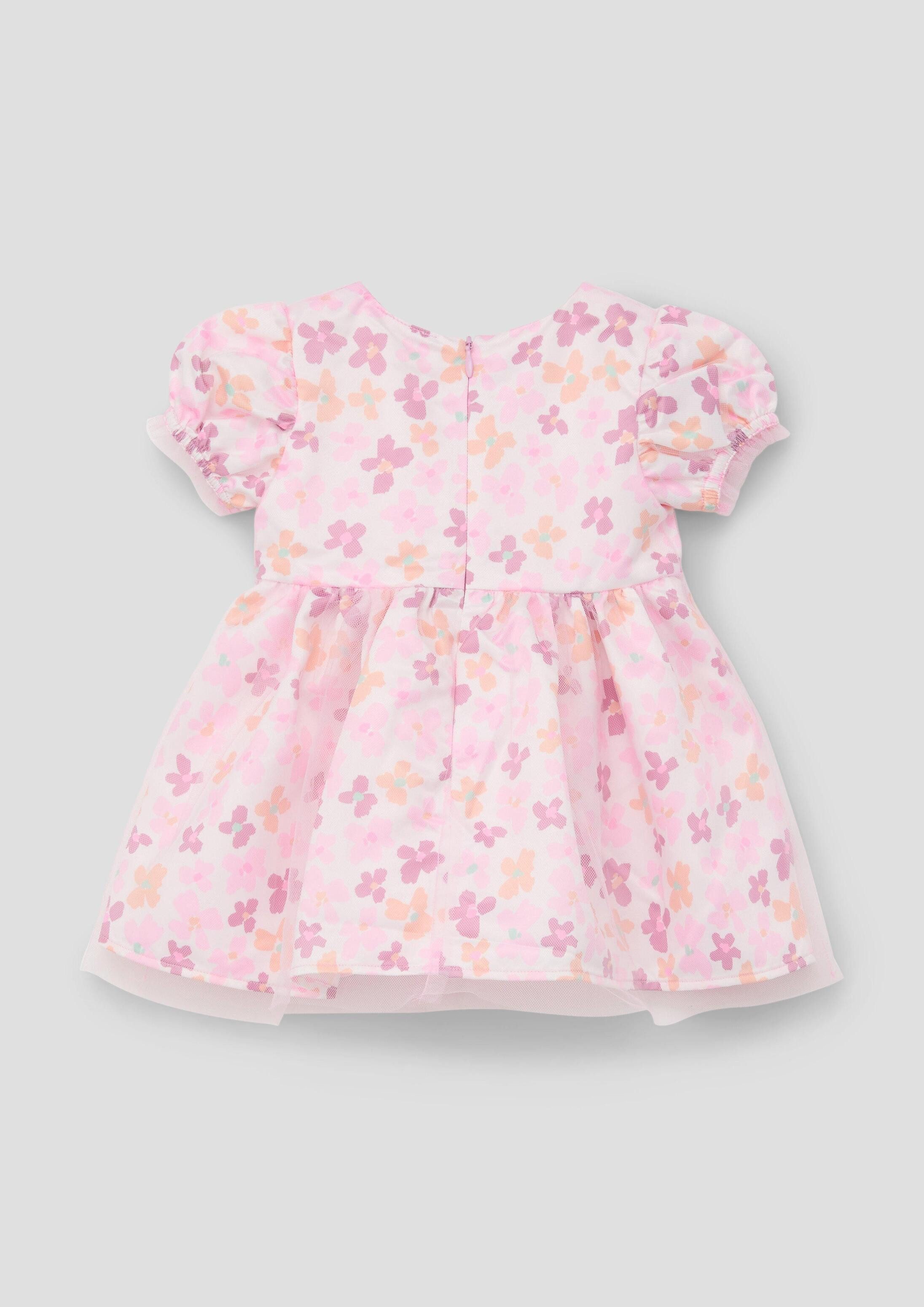 s.Oliver Minikleid Kleid Rüschenkleid mit All-over-Print