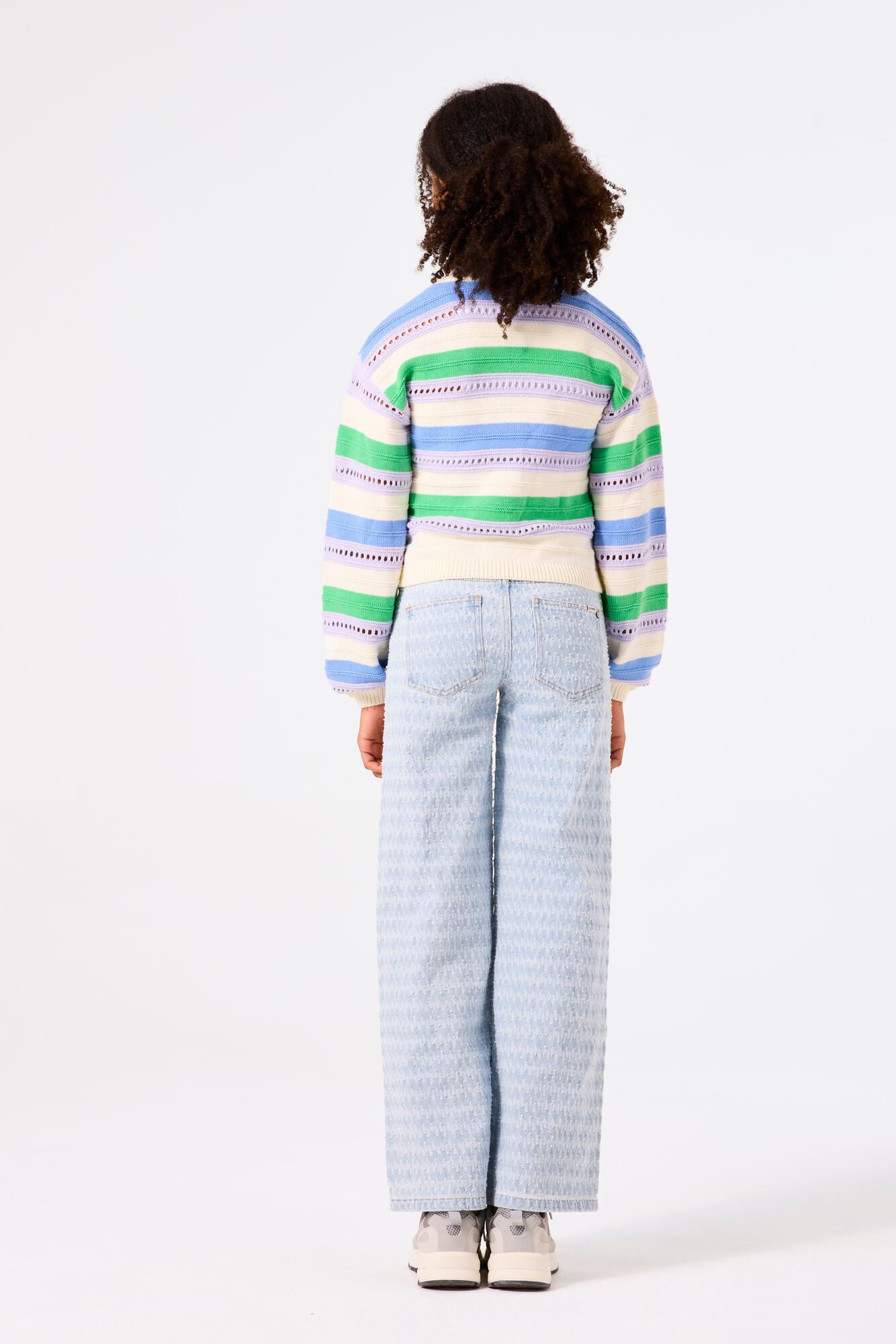 Garcia Weite Jeans mit Strukturmuster