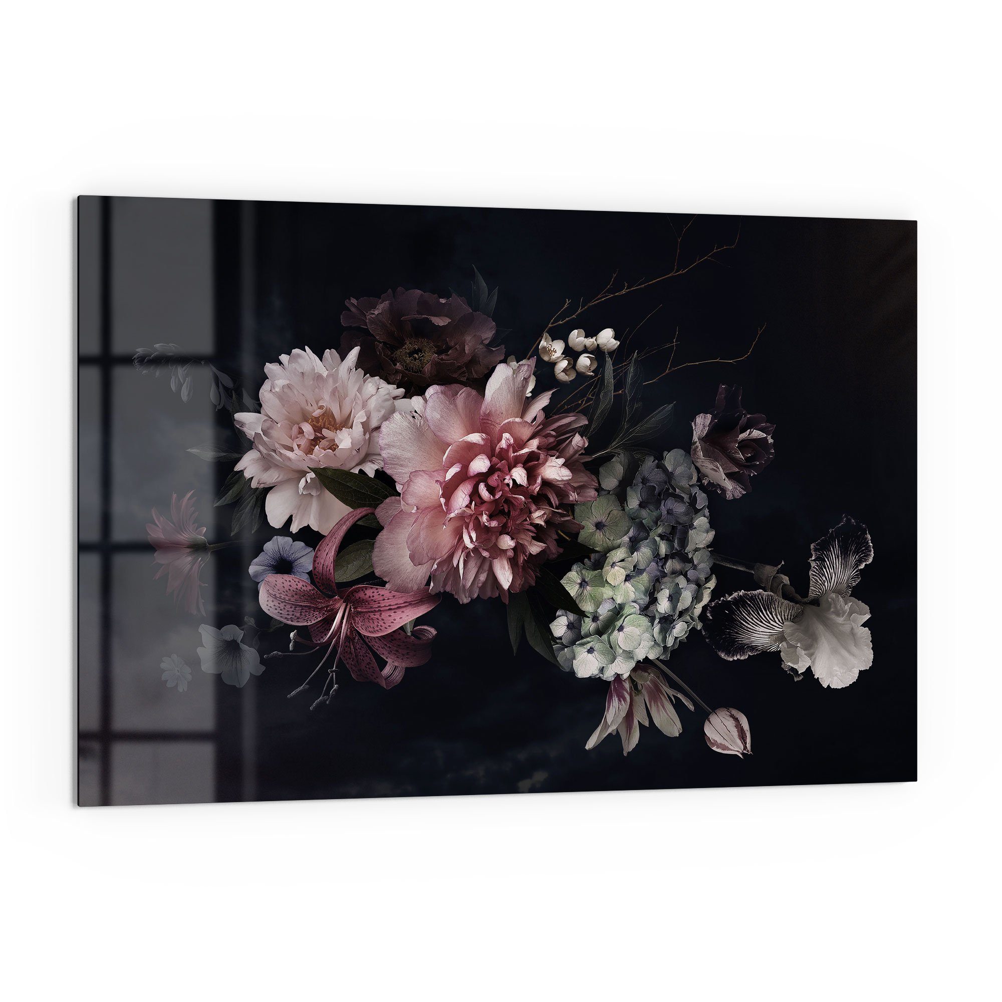 DEQORI Küchenrückwand 'Blühende Pracht', Glas Spritzschutz Badrückwand Herd günstig online kaufen