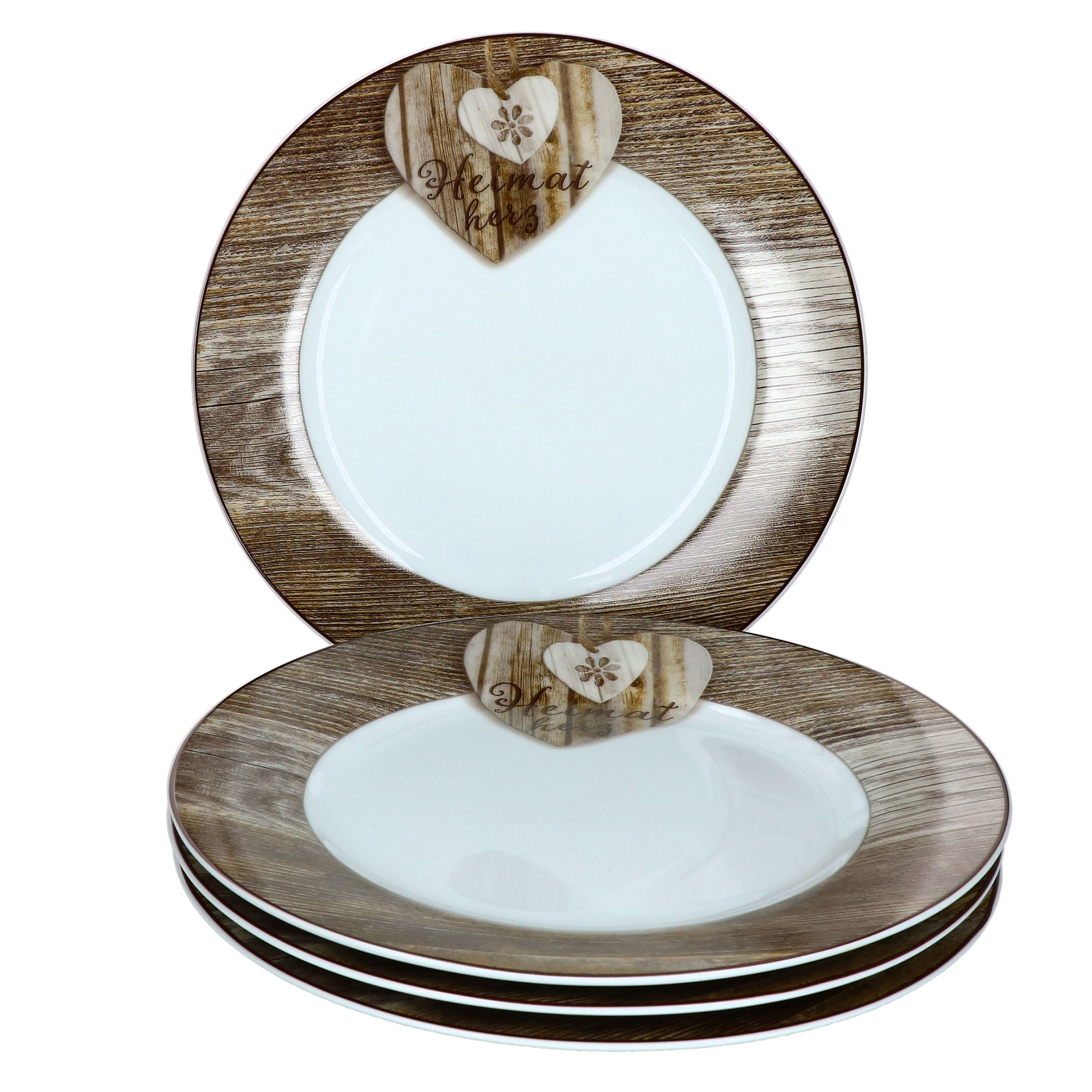 Ritzenhoff & Breker Frühstücksteller 4er Set Dessert- Kuchenteller 20,5cm Herz Chalet - Ritzenhoff 407747