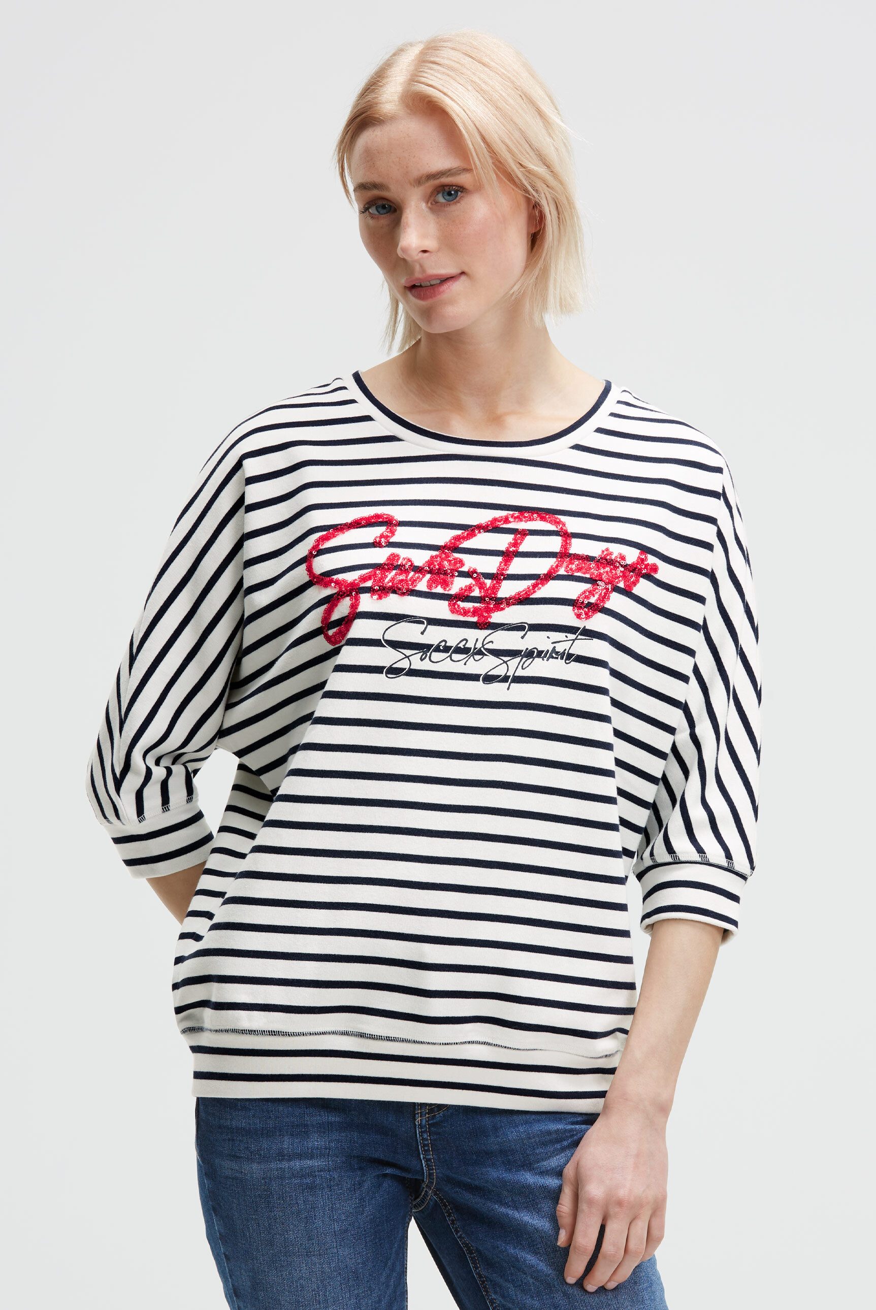 SOCCX Sweater mit Fledermausärmeln günstig online kaufen