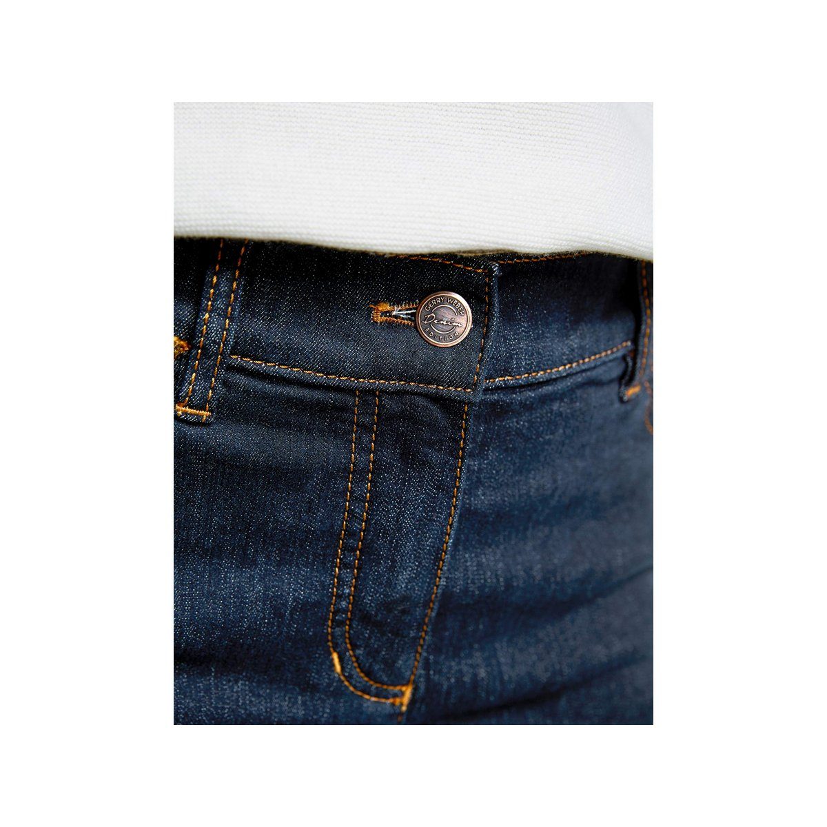 WEBER regular (83000) (1-tlg) denim blau Straight-Jeans dark GERRY