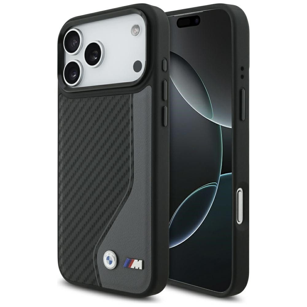 BMW Handyhülle Schutzhülle Magnethülle Rückschale 6,9 Zoll, MagSafe, Carbon-Optik, Fallschutz