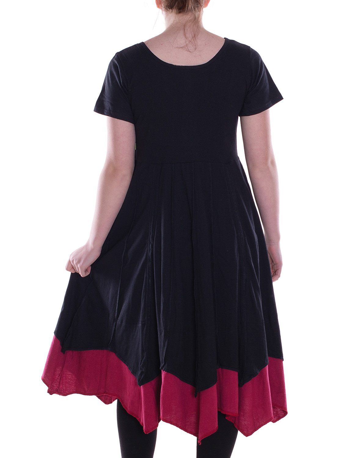 Vishes Midikleid Damen knielanges Kleid Baumwolle günstig online kaufen