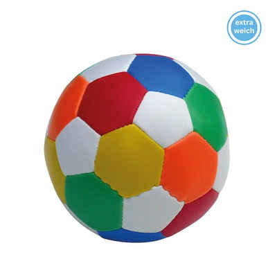alldoro Softball 60303, Ø 10 cm bunt, extra weicher, kleiner Spielball für Kinder