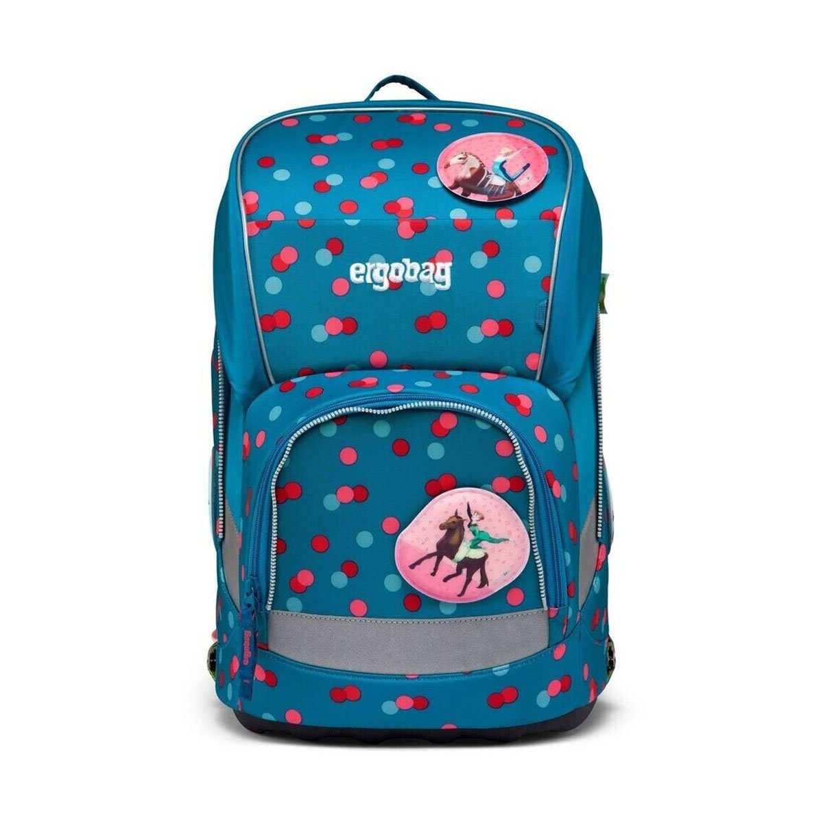 ergobag Schulranzen Wide (6tlg., Schulranzen, Sportbeutel, Schlamperrolle, Federmäppchen, Seitentaschen)