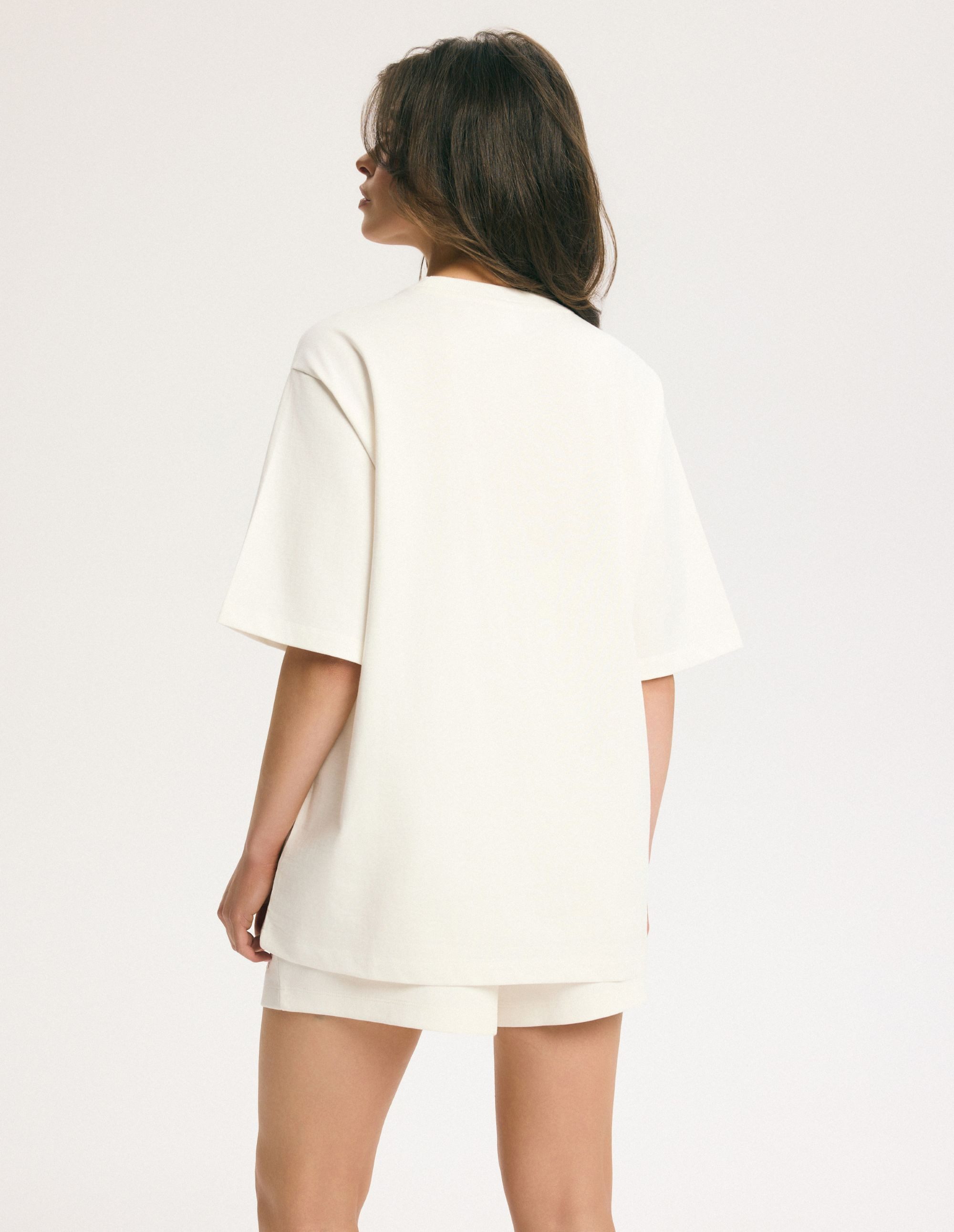 ESOTIQ T-Shirt Oversize-T-Shirt aus Baumwolle mit Reiseprint, Waikiki