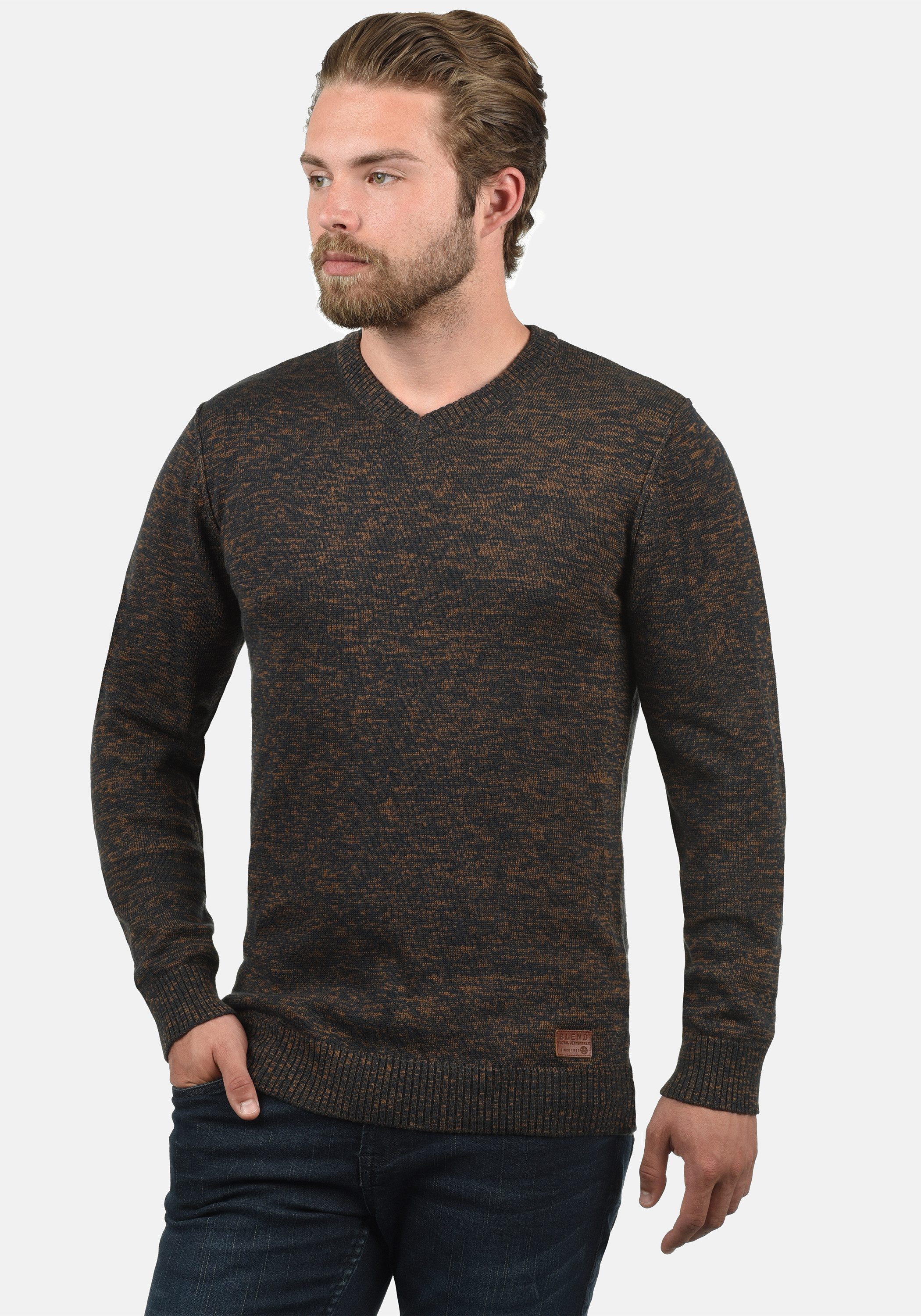 Blend Strickpullover BHDansel Feinstrickpullover mit V-Ausschnitt günstig online kaufen