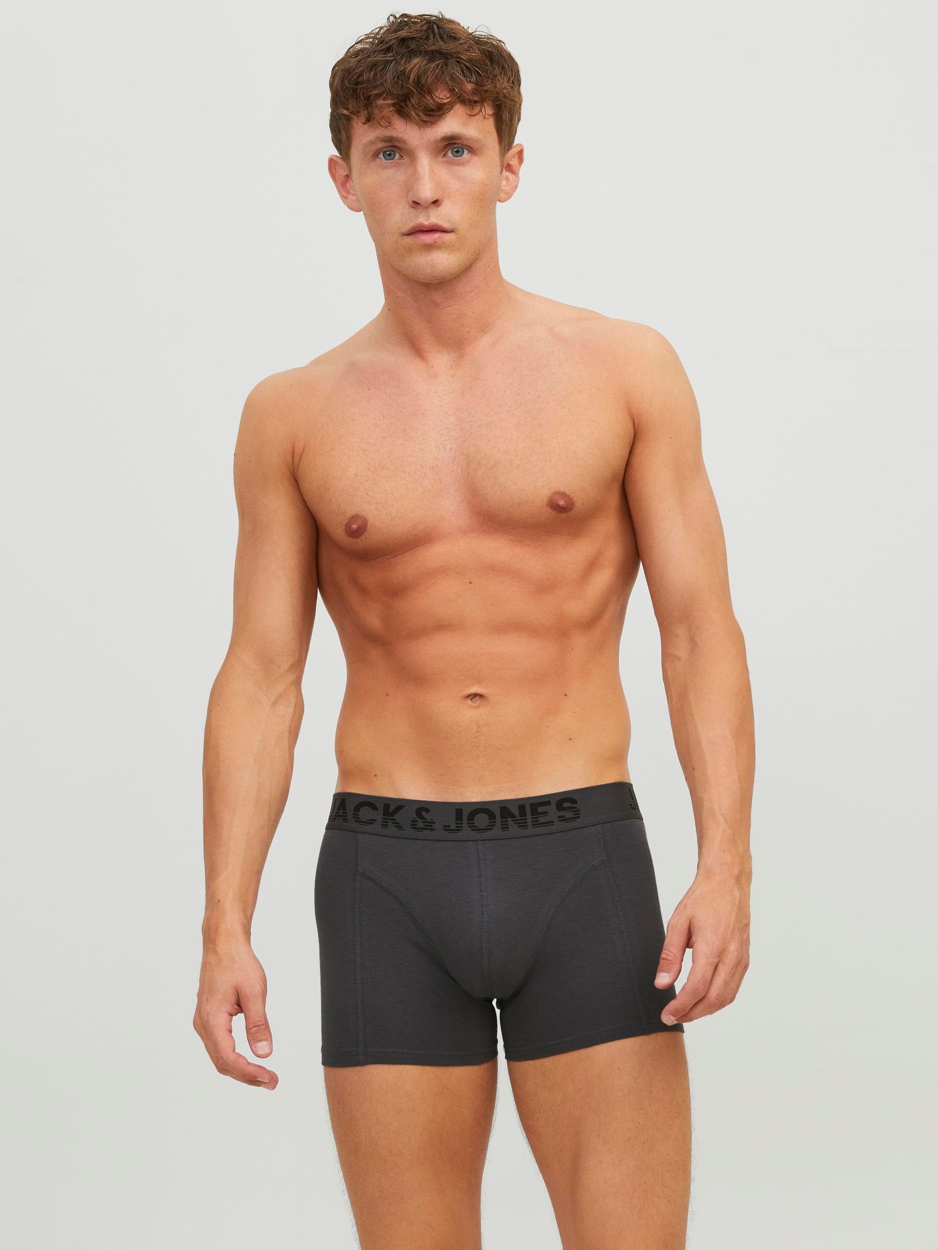 black NOOS Jack JACSHADE SOLID PACK Trunk & asphalt / TRUNKS (Packung, 3 3-St) Jones