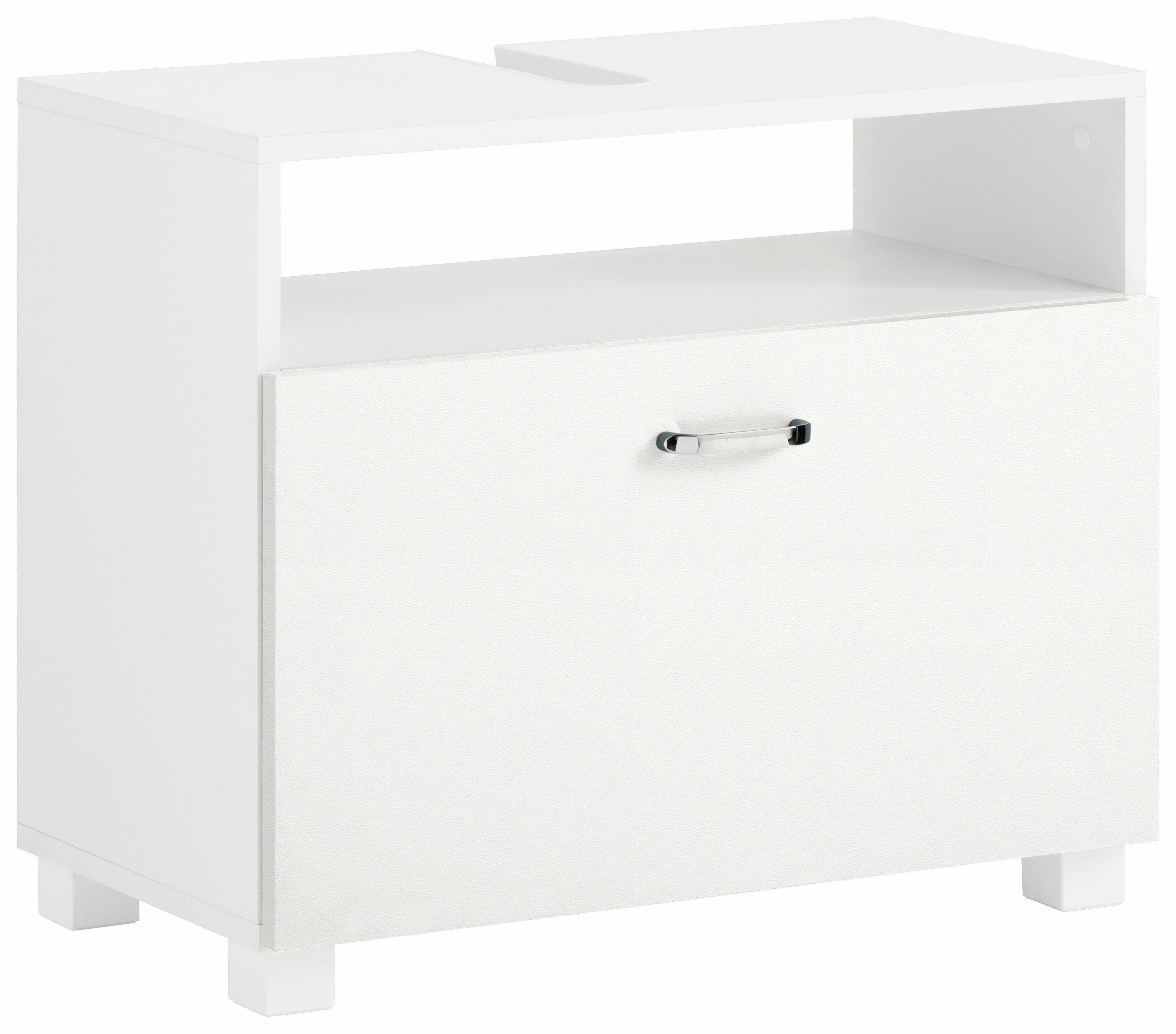 Schildmeyer Waschbeckenunterschrank Colli in verschiedenen Farben Höhe 54,5 cm, Badezimmerschrank mit Metallgriffen und großer Schublade