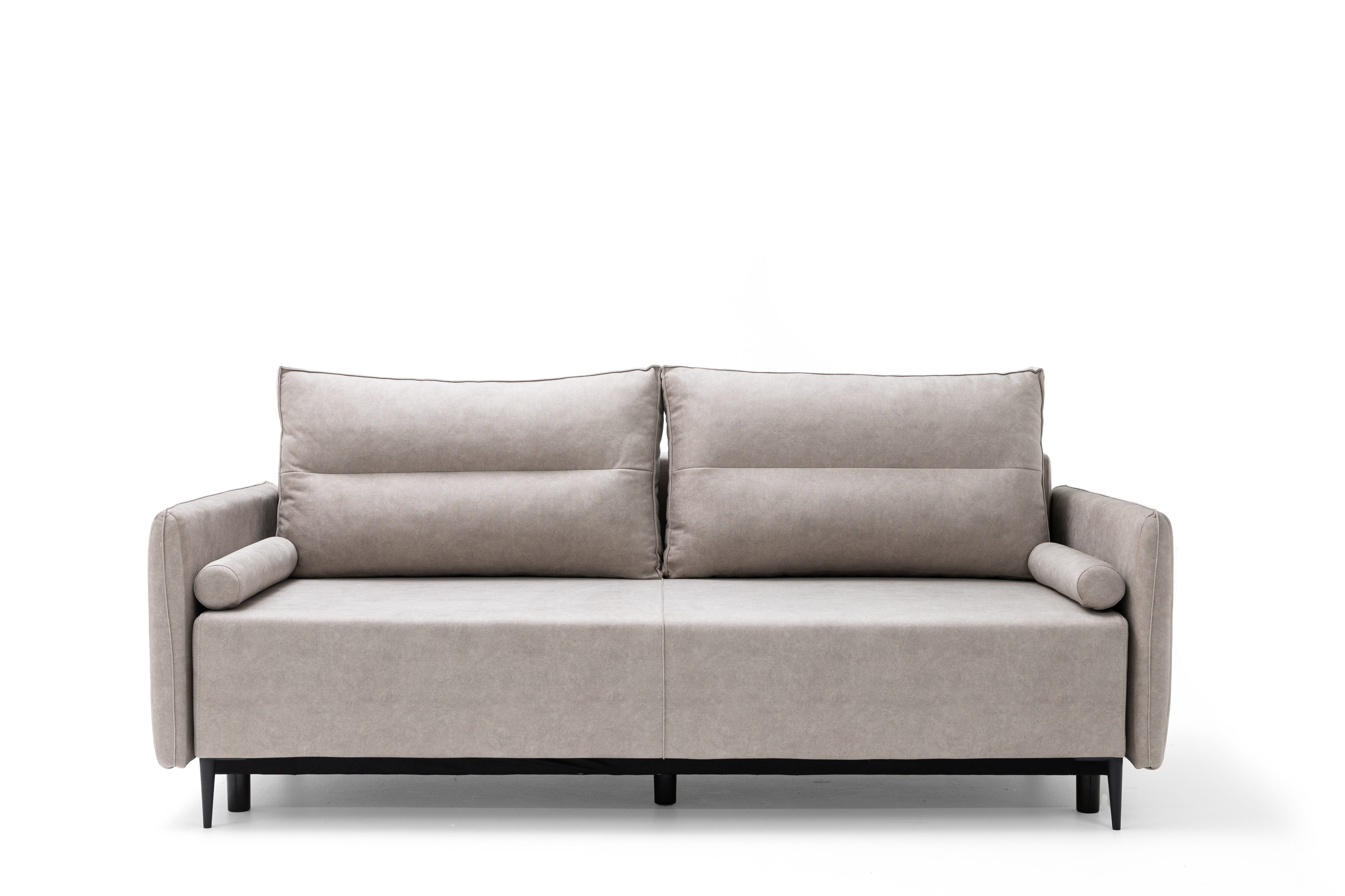 NEXT COLLECTION Schlafsofa Bettsofa PRAGA, Lose Rückenkissen, große Schlaffunktion