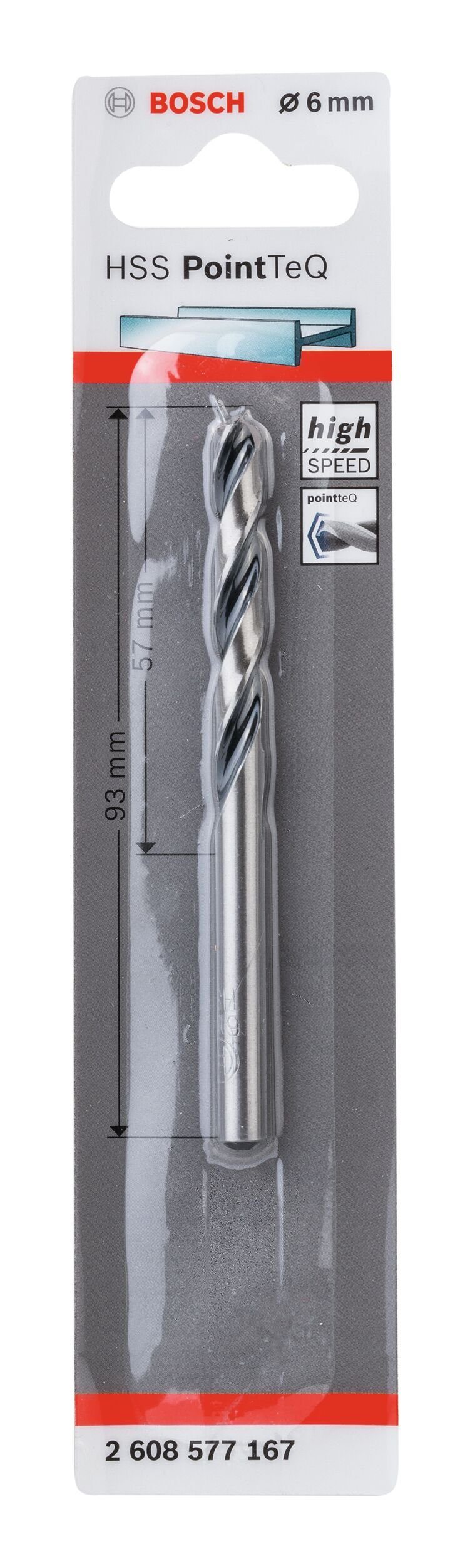 BOSCH Metallbohrer, HSS PointTeQ Metallspiralbohrer (DIN - 6 338) - mm 1er-Pack
