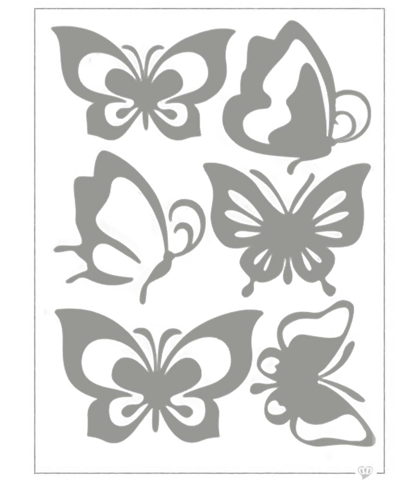 maDDma Patchies Applikation Reflektierende Aufbügler Motivauswahl, Kunststoff, Bügelbild Schmetterling
