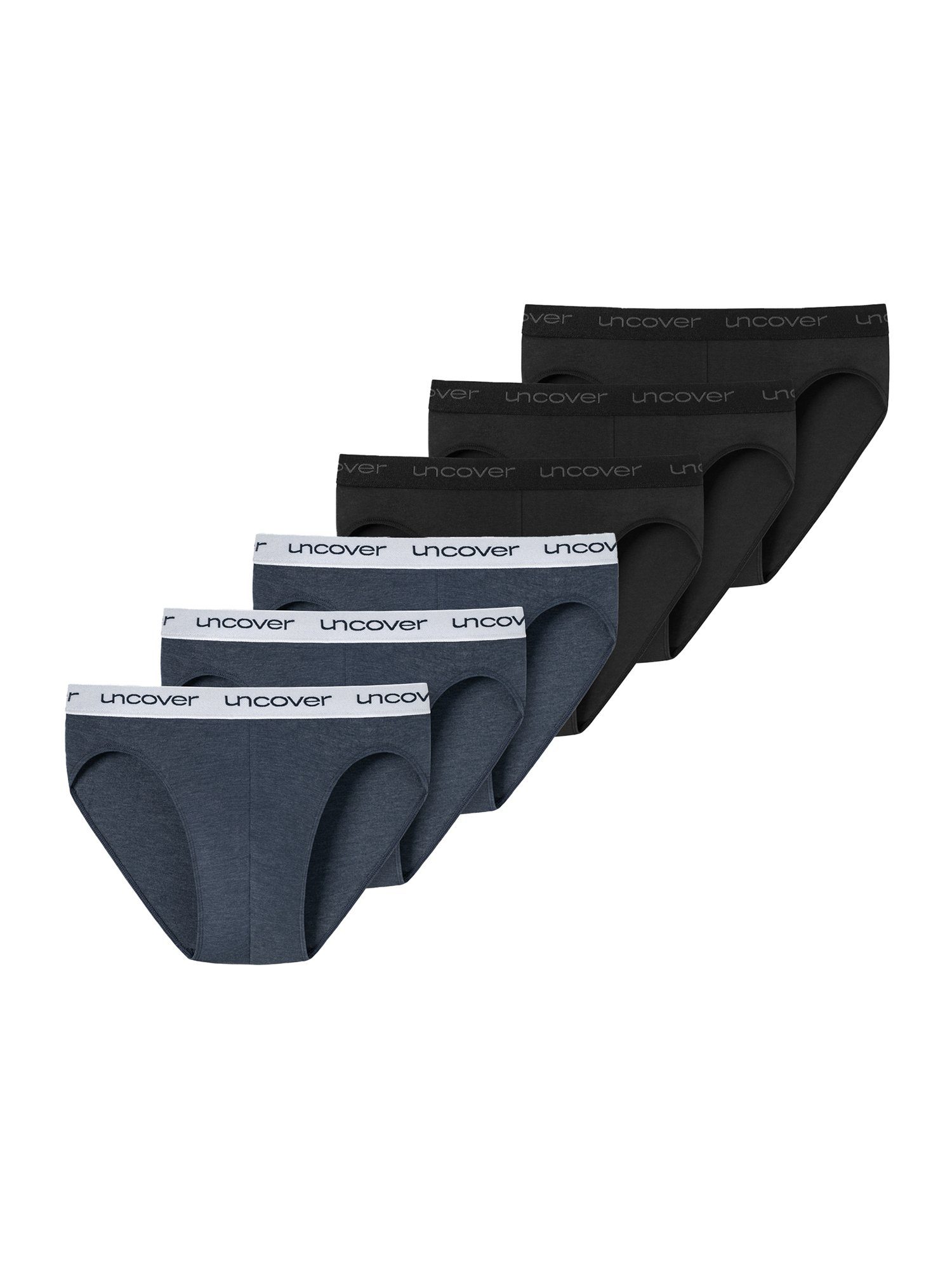 (6-St) Multi Schiesser schwarz-blau Rioslip