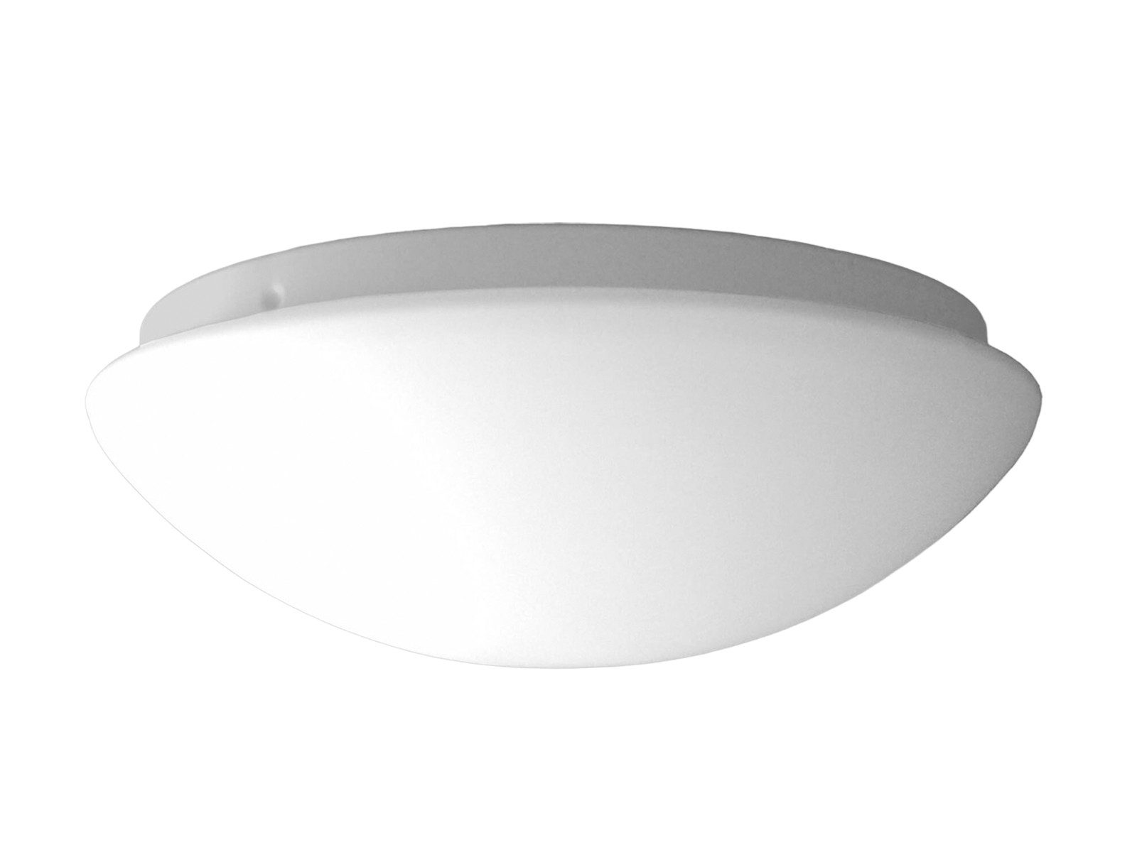niermann LED Deckenleuchte rund, Schirm Opal-Glas Ø 25cm, dimmbar extern via Hausinstallation, LED wechselbar, Warmweiß, kleine Deckenlampe minimalistisch Wohnzimmer Decke & E27 LED