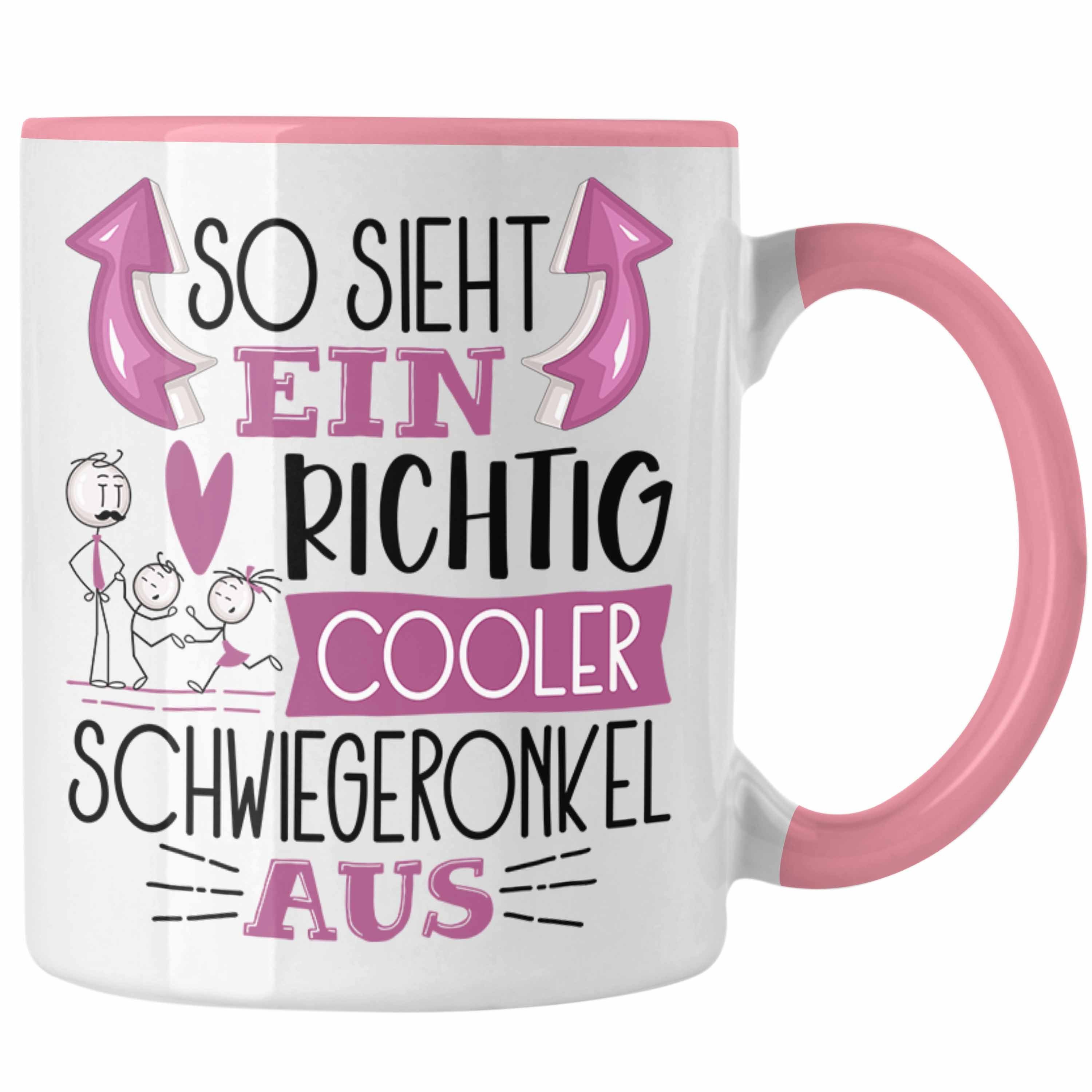 Trendation Tasse Sieht Cooler Geschenk Tasse Ein Schwiegeronkel Lustige Aus So Rosa Richtig