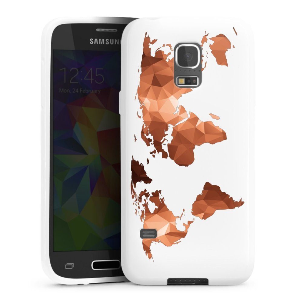 DeinDesign Handyhülle »Worldmap Triangle ohne Hintergrund« Samsung Galaxy  S5 mini, Hülle Weltkarte Landkarte Bronze online kaufen | OTTO