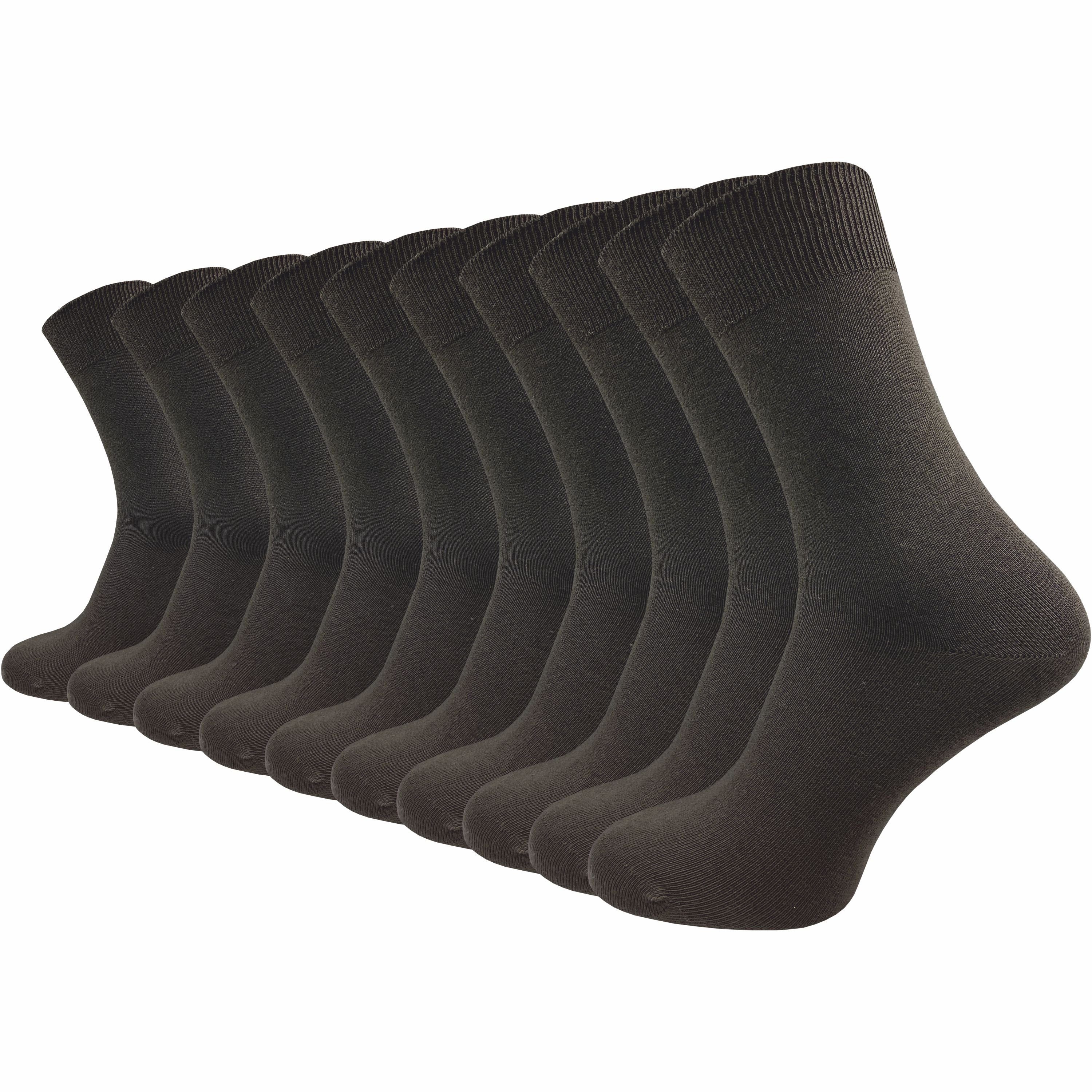 GAWILO Socken für Damen und Herren aus 100% Baumwolle ohne Naht (10 Paar) mit venenfreundlichem Komfortbund