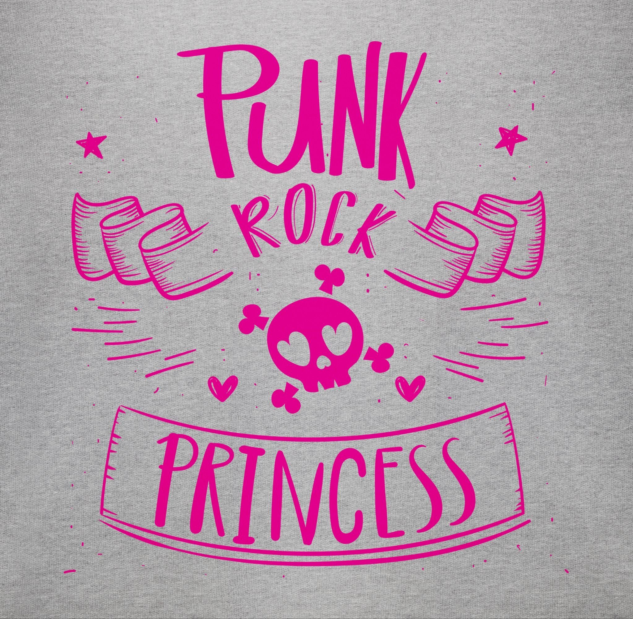 Grau Sprüche 2 Rock Princess Punk Shirtracer Baby meliert Shirtbody