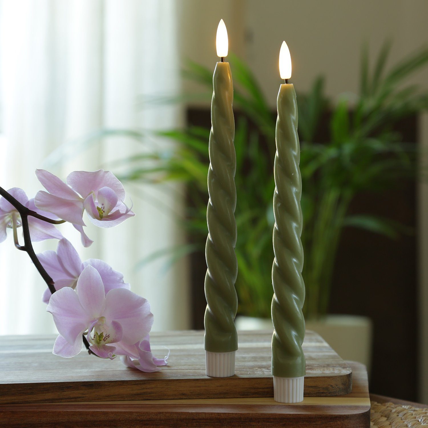 MARELIDA LED-Kerze LED Stabkerzen Twist Tafelkerzen günstig online kaufen
