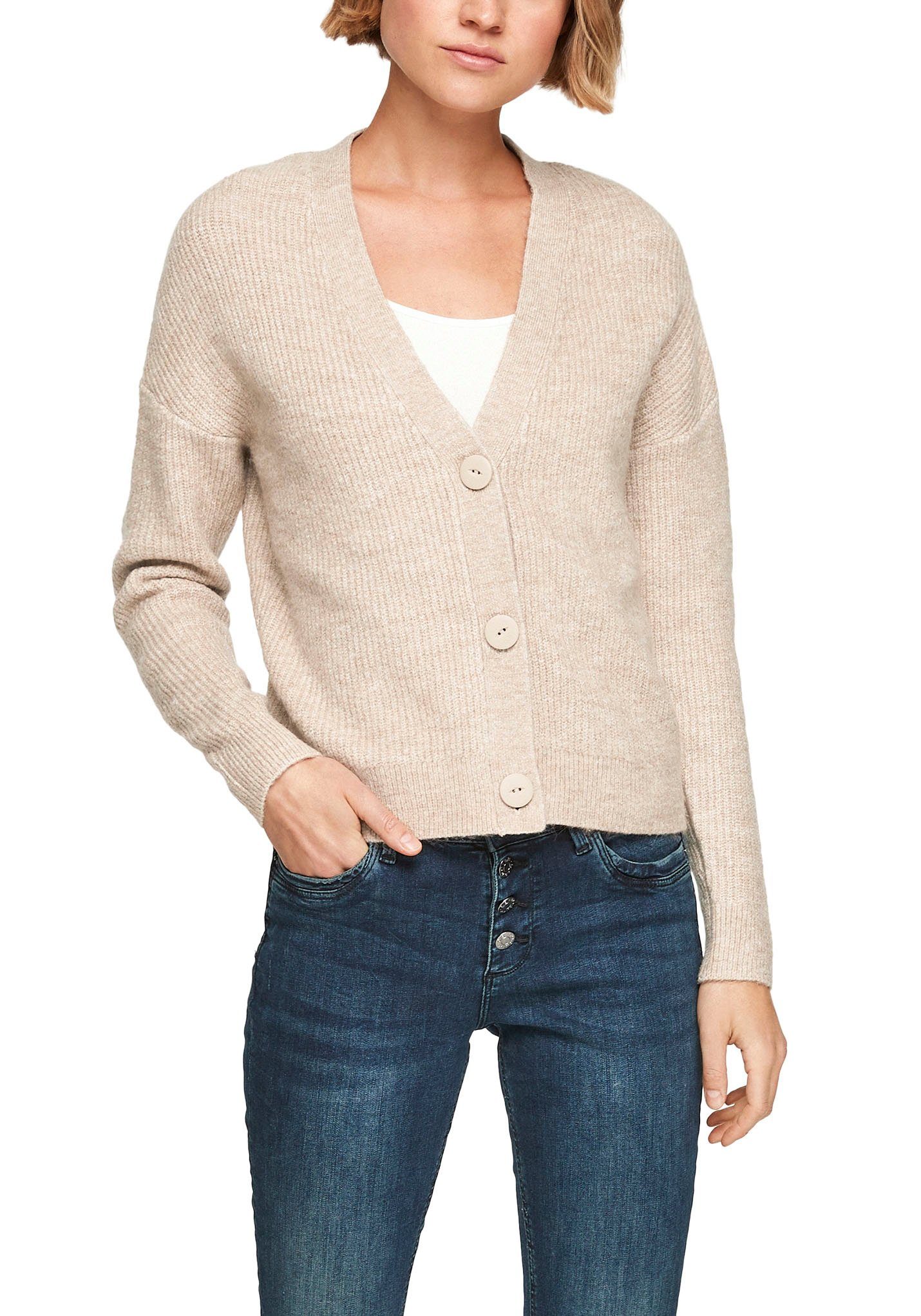 QS Cardigan mit strukturierter Optik