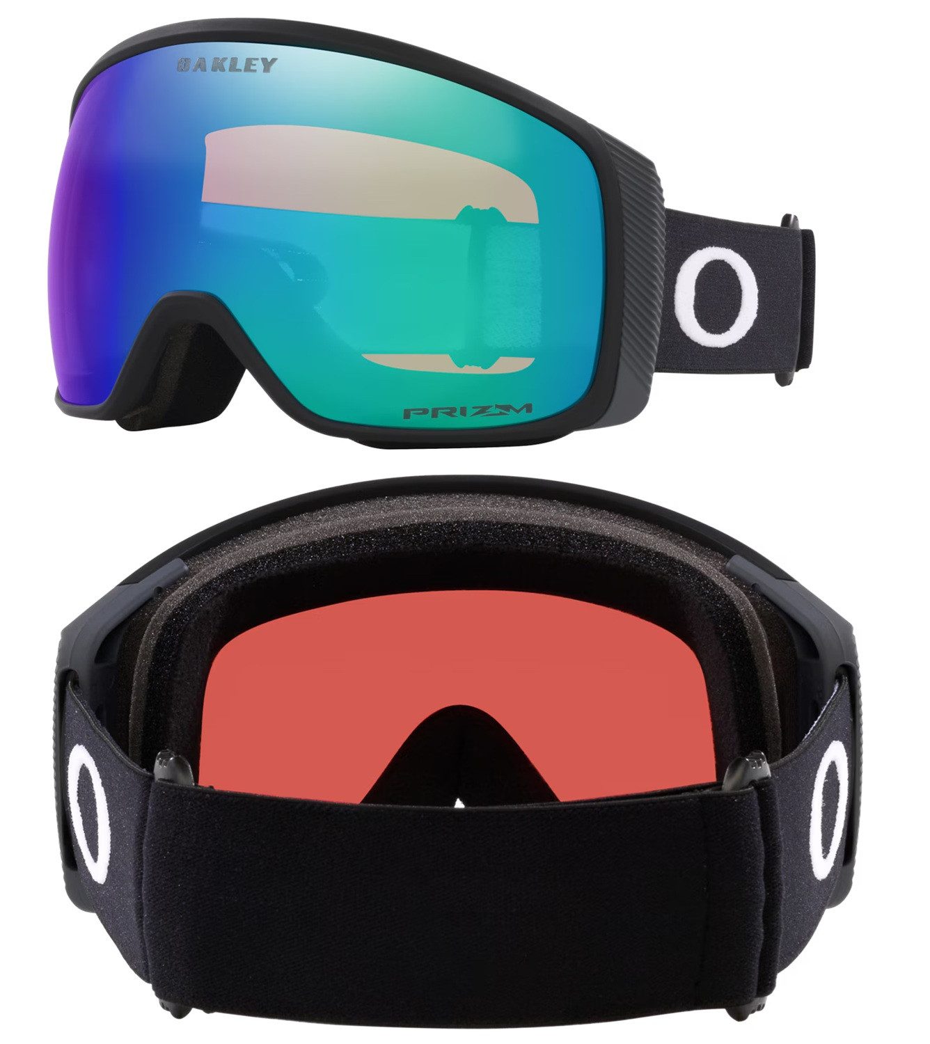 Oakley Skibrille Oakley Flight Tracker Grösse M Skibrille Black Prizm Snow Jade 0OO7105