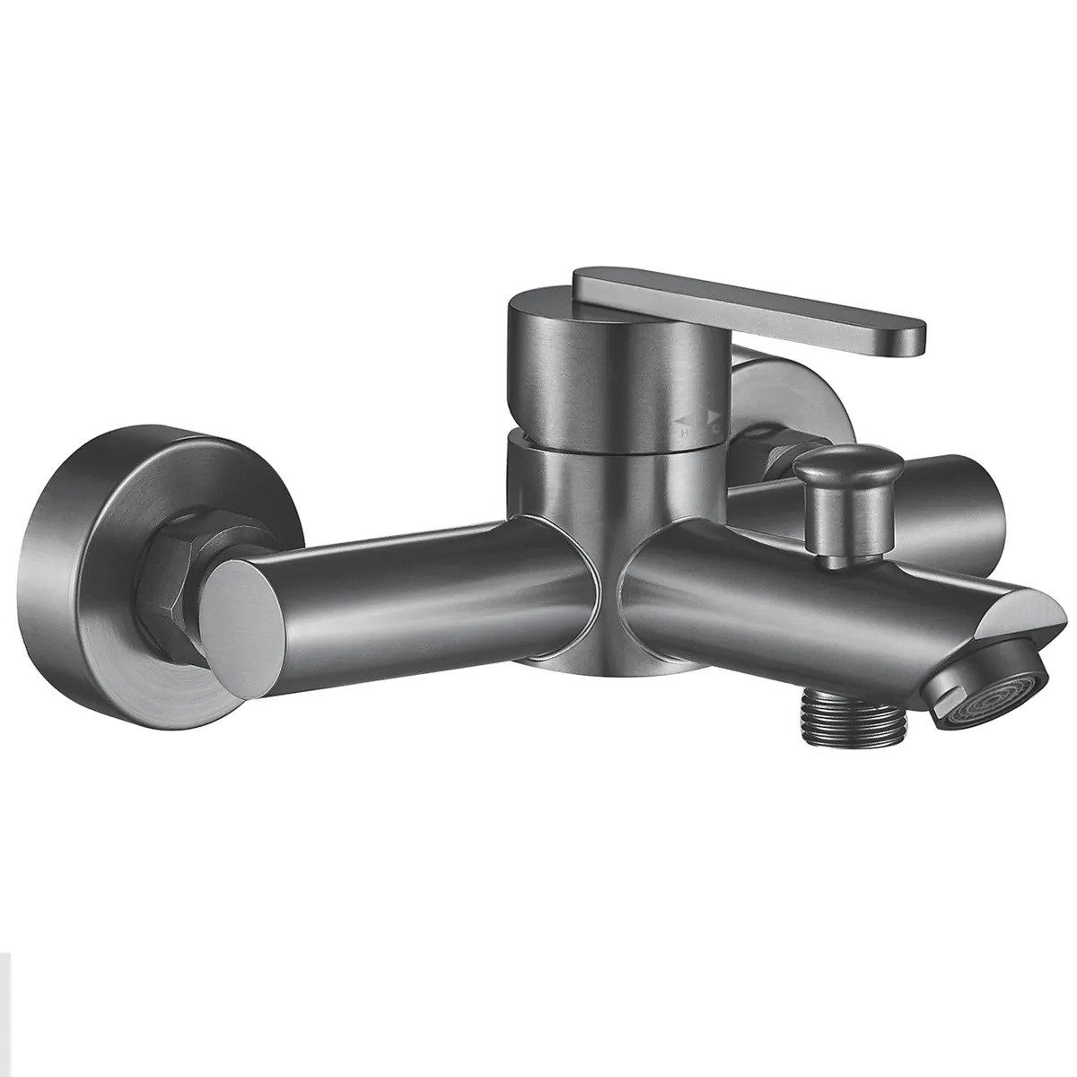 wohnwerk.idee Wannenarmatur Badewannenmischer Einhebelmischer mit Handbrause für Badewanne – Bild 3 von 5