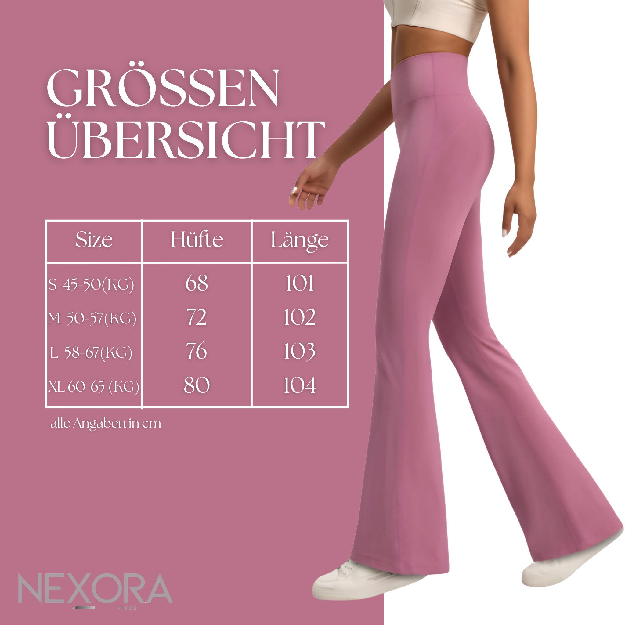 NEXORA Leggings Sporthose, Bootcut Leggings, Yogahose mit Bootcut, Sportleg günstig online kaufen