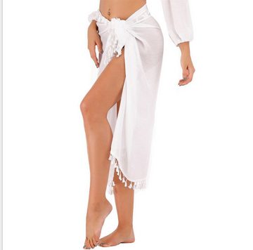 ZWY Strandkleid Sonnenschutzkleidung und Schal,Damen-Sarong-Pareo für Strandurlaube Kurze Strandkleider und Strandröcke für Damen