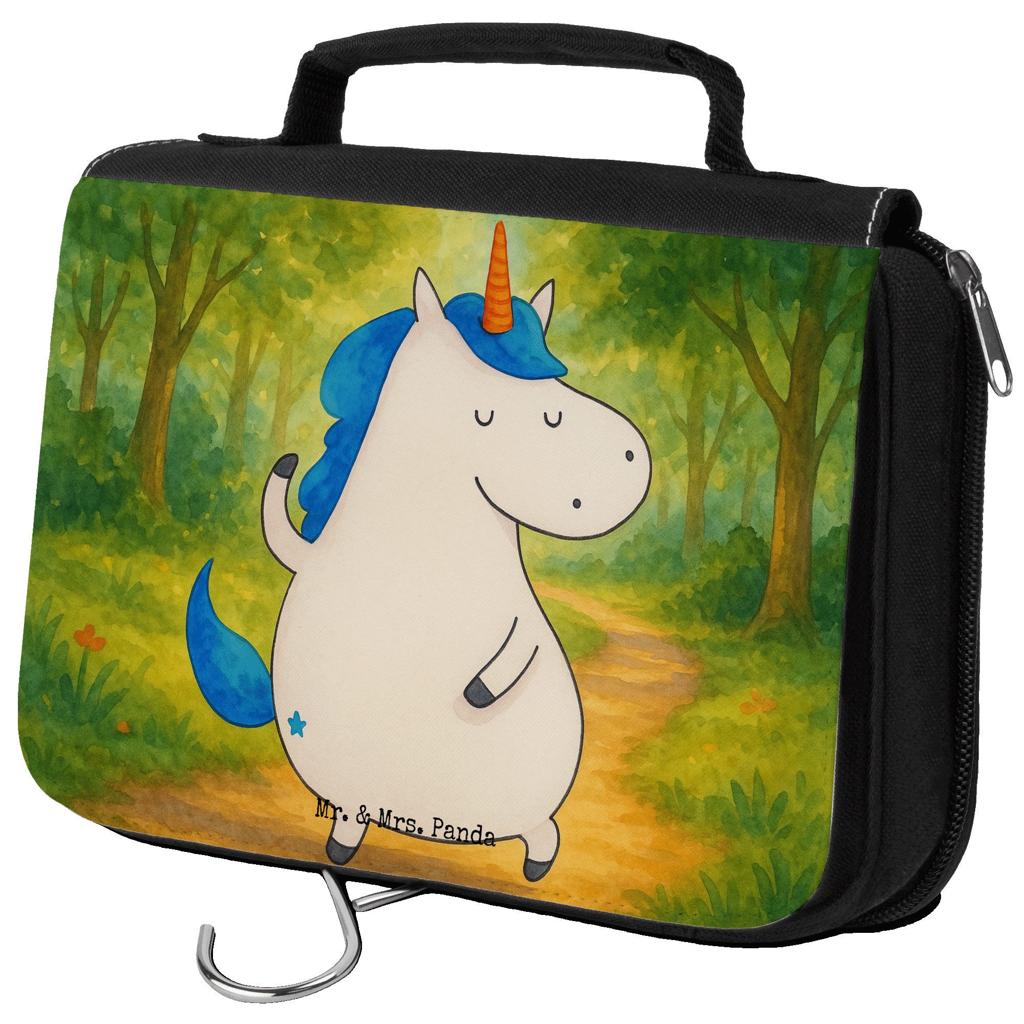 Kulturbeutel Einhorn Mann Design, kulturtäschchen, Weiß, Party, Einhörner, Freundi