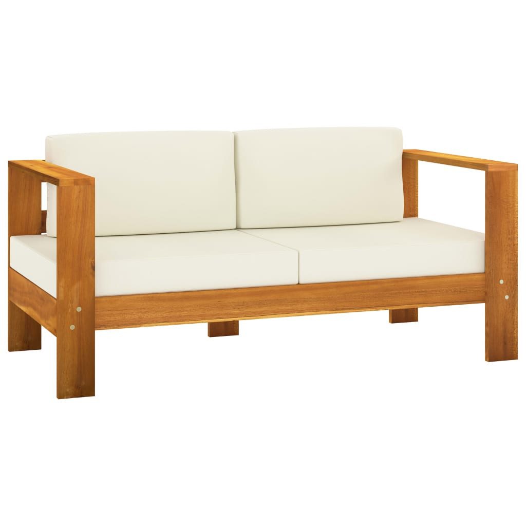 vidaXL Gartenlounge-Set 10-tlg. Garten-Lounge-Set mit Creme günstig online kaufen