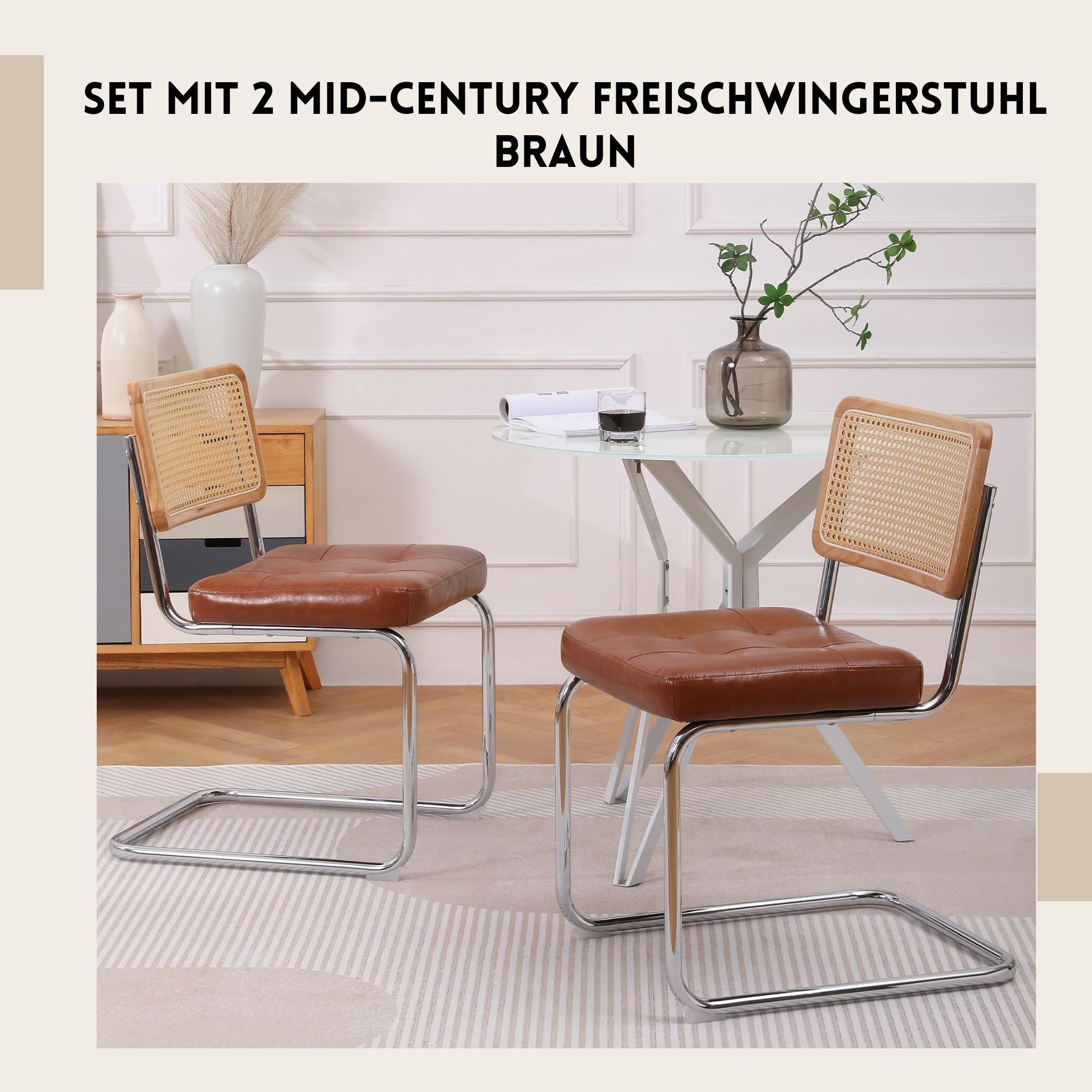 SeedWave Freischwinger mit Mid-Century Modern Design, günstig online kaufen