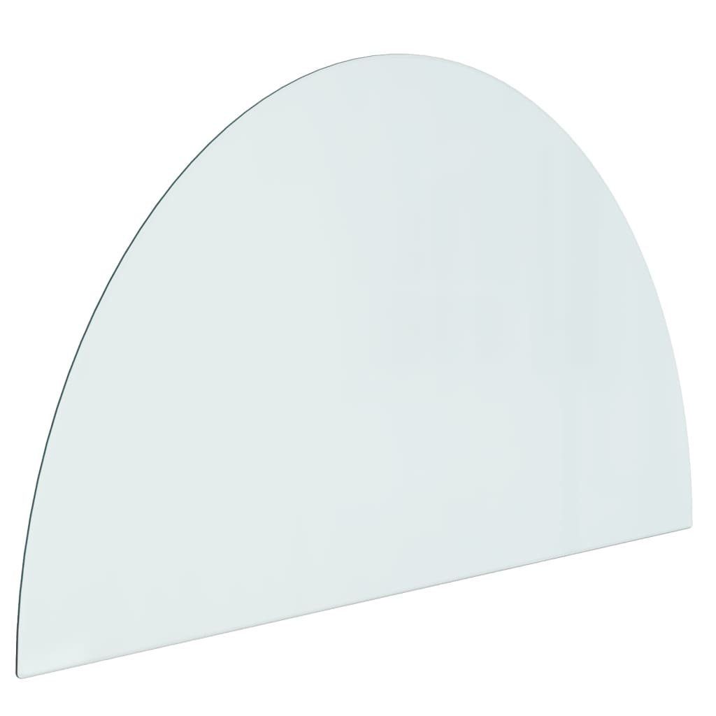 St) Tischplatte vidaXL Halbrund Glas (1 Funkenschutzplatte 1000x600 mm