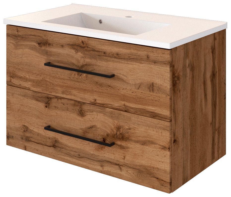 HELD MÖBEL Waschtisch »Luena«, Waschplatz, 80 cm breit, 2 ...