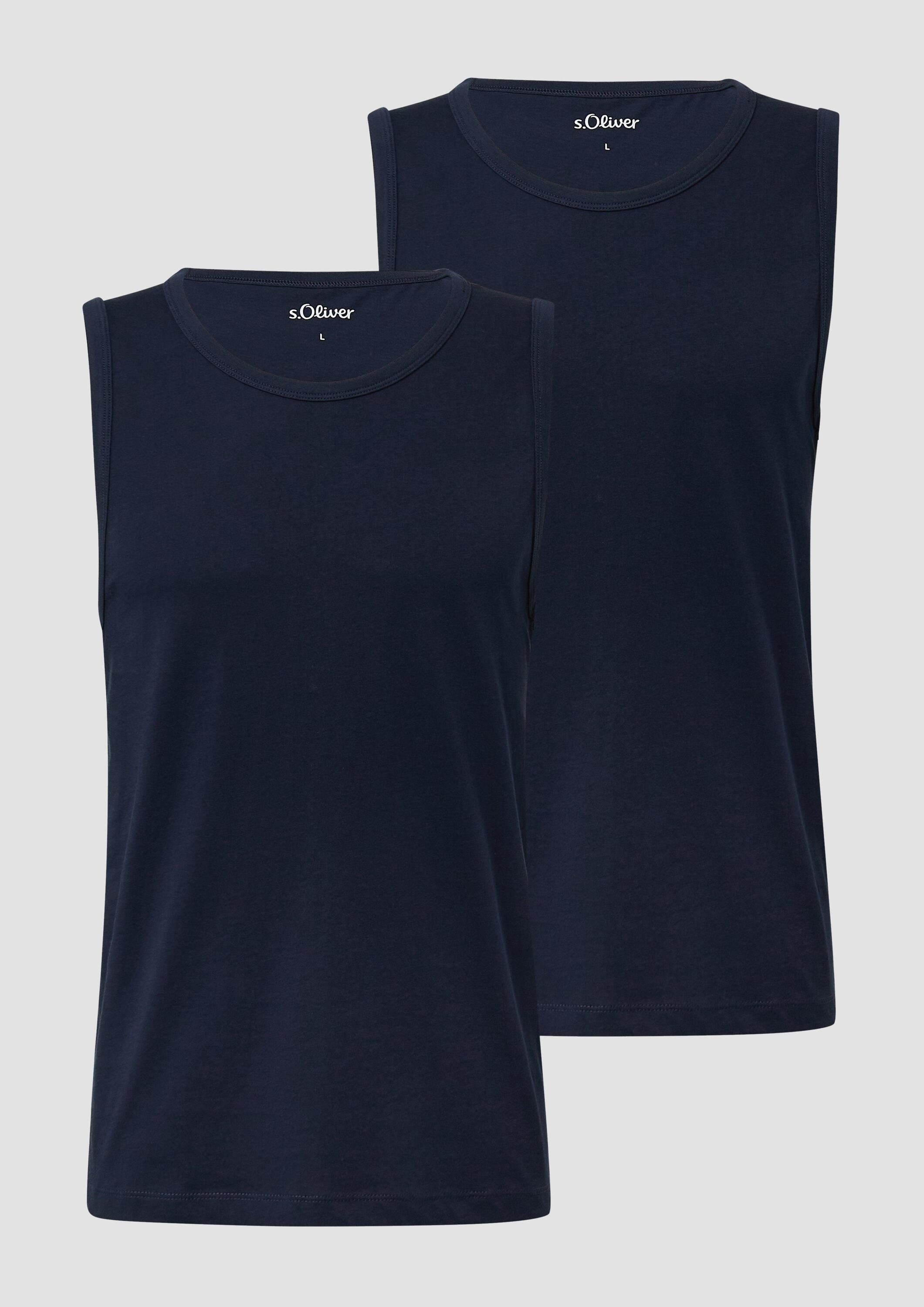 s.Oliver Muskelshirt T-Shirt Tanktop im 2er-Pack
