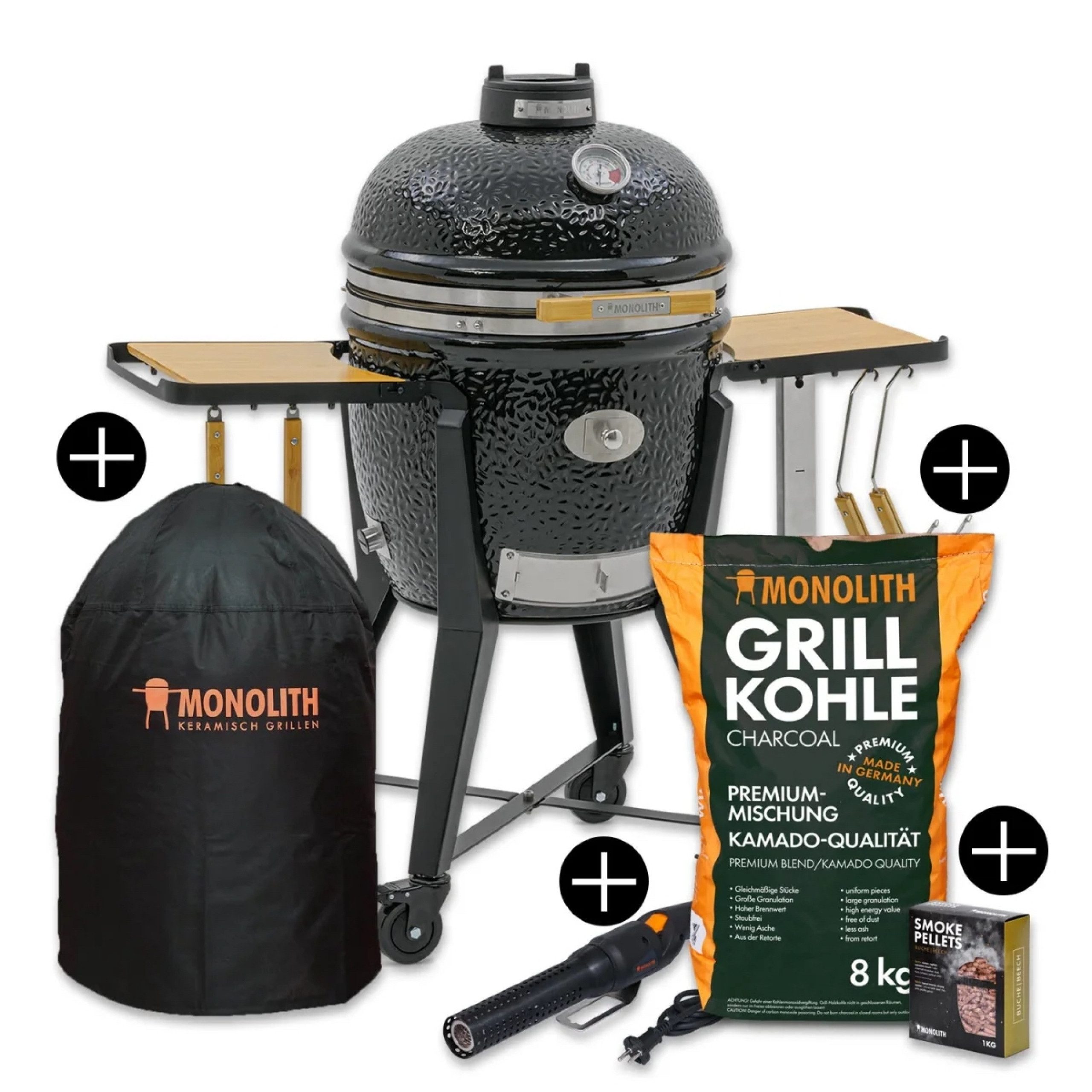 MONOLITH Keramikgrill Monolith Starterset TWO.55 Keramikgrill mit Gestell inkl.