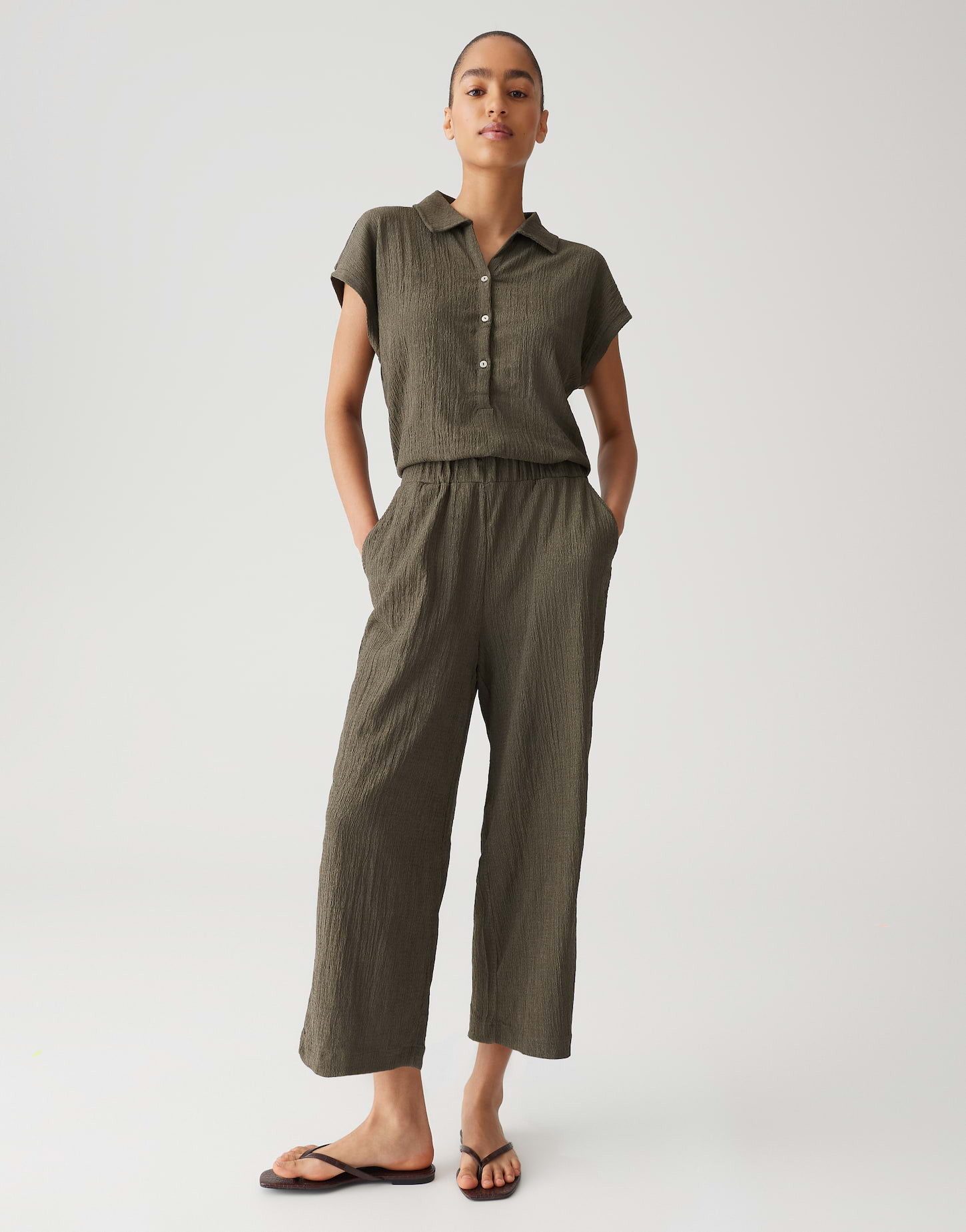 Jumpsuit MELTI POLO Relaxed in dynamischer Crash Optik