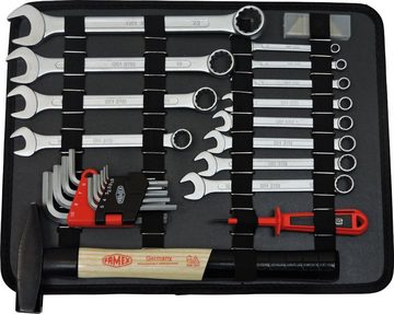 FAMEX Werkzeugset 728-19 Profi Alu Werkzeugkoffer mit Werkzeug Set, (PROFESSIONAL, 115-St), Made in Germany