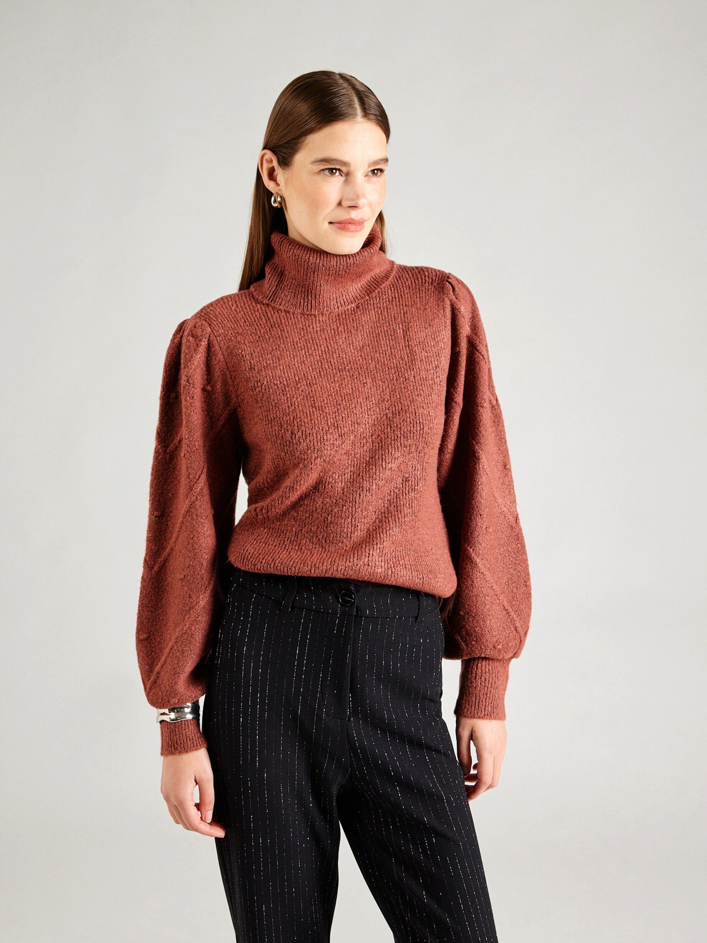 Vila Strickpullover Cosy (1-tlg) Drapiert/gerafft günstig online kaufen